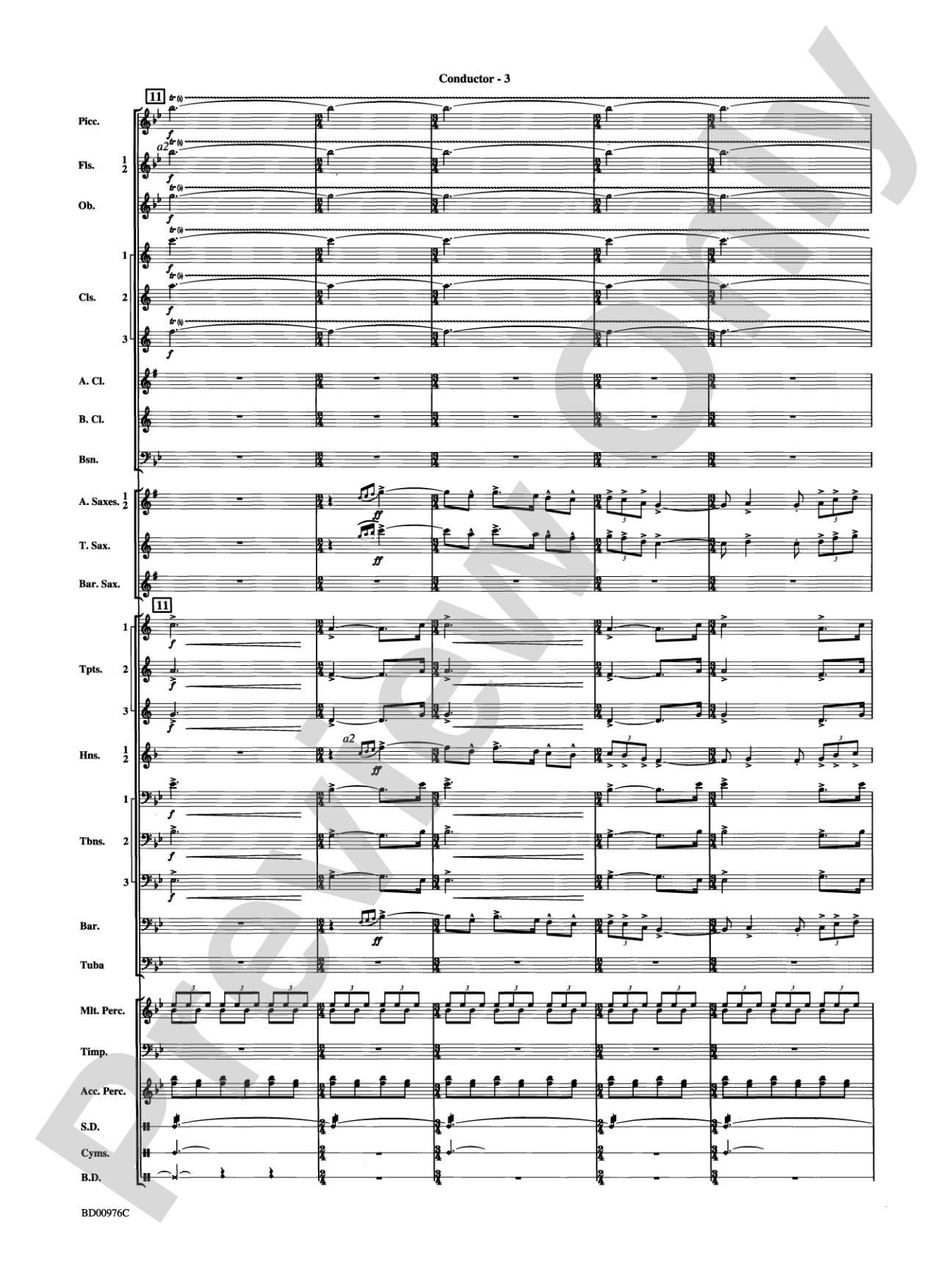 Covenant: Concert Band Conductor Score & Parts