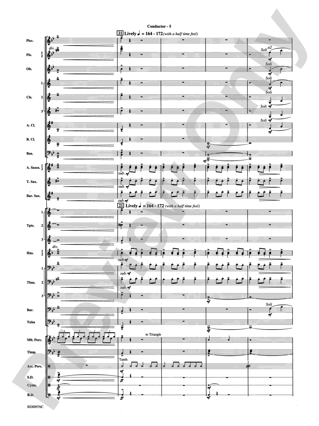 Covenant: Concert Band Conductor Score & Parts