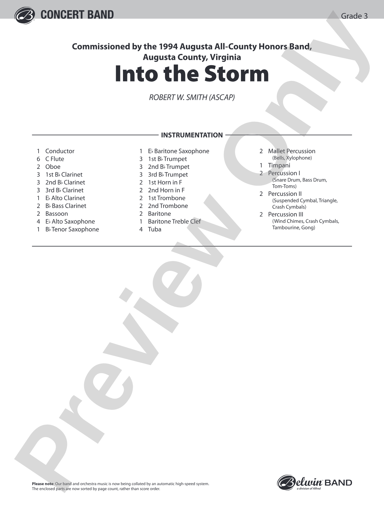 Into the Storm: Score