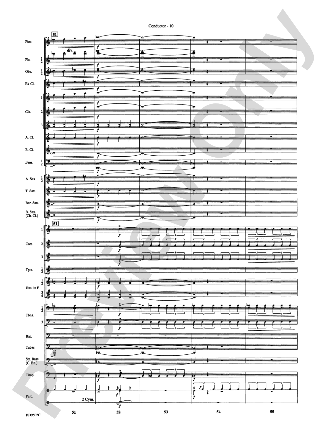 Symphony No. 3 for Band: Score