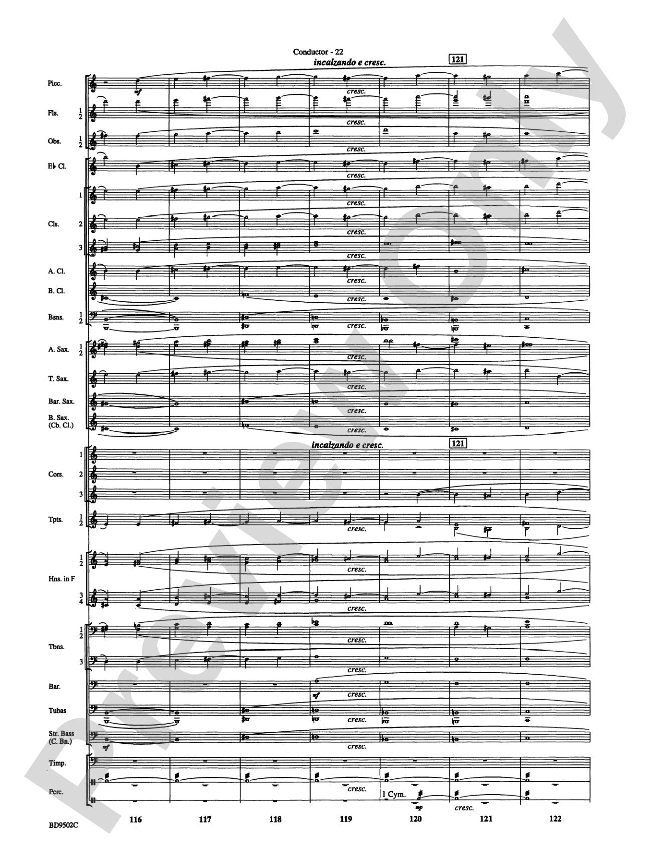 Symphony No. 3 for Band: Score
