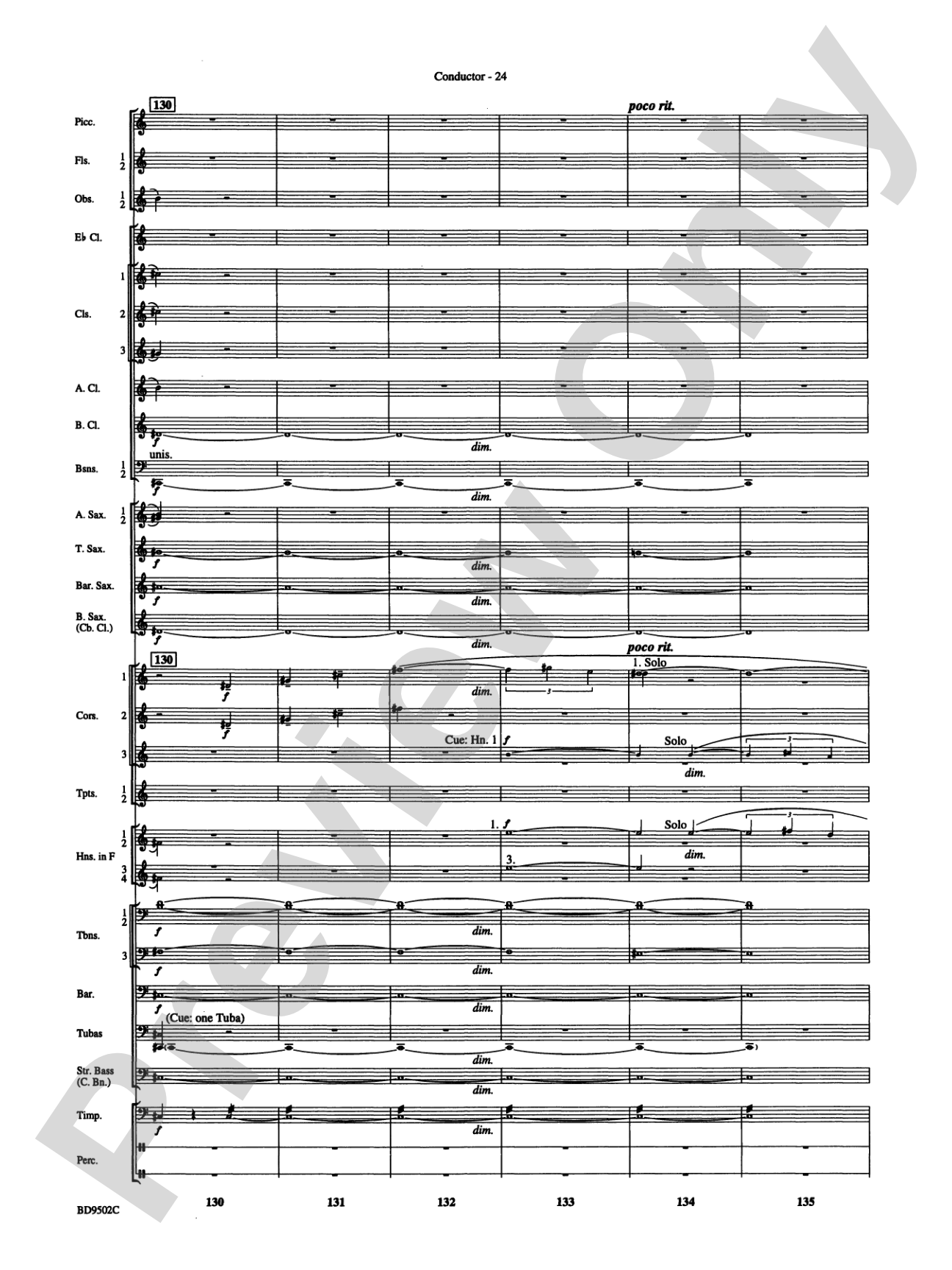 Symphony No. 3 for Band: Score