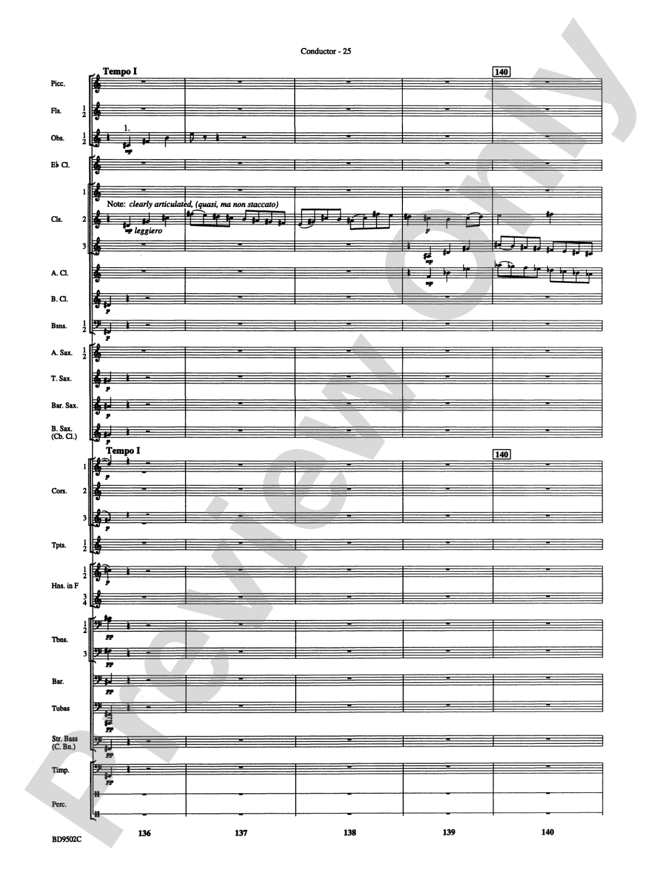 Symphony No. 3 for Band: Score