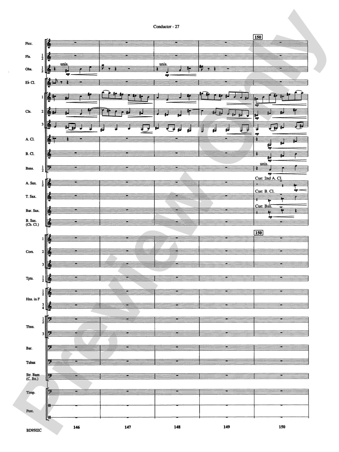 Symphony No. 3 for Band: Score