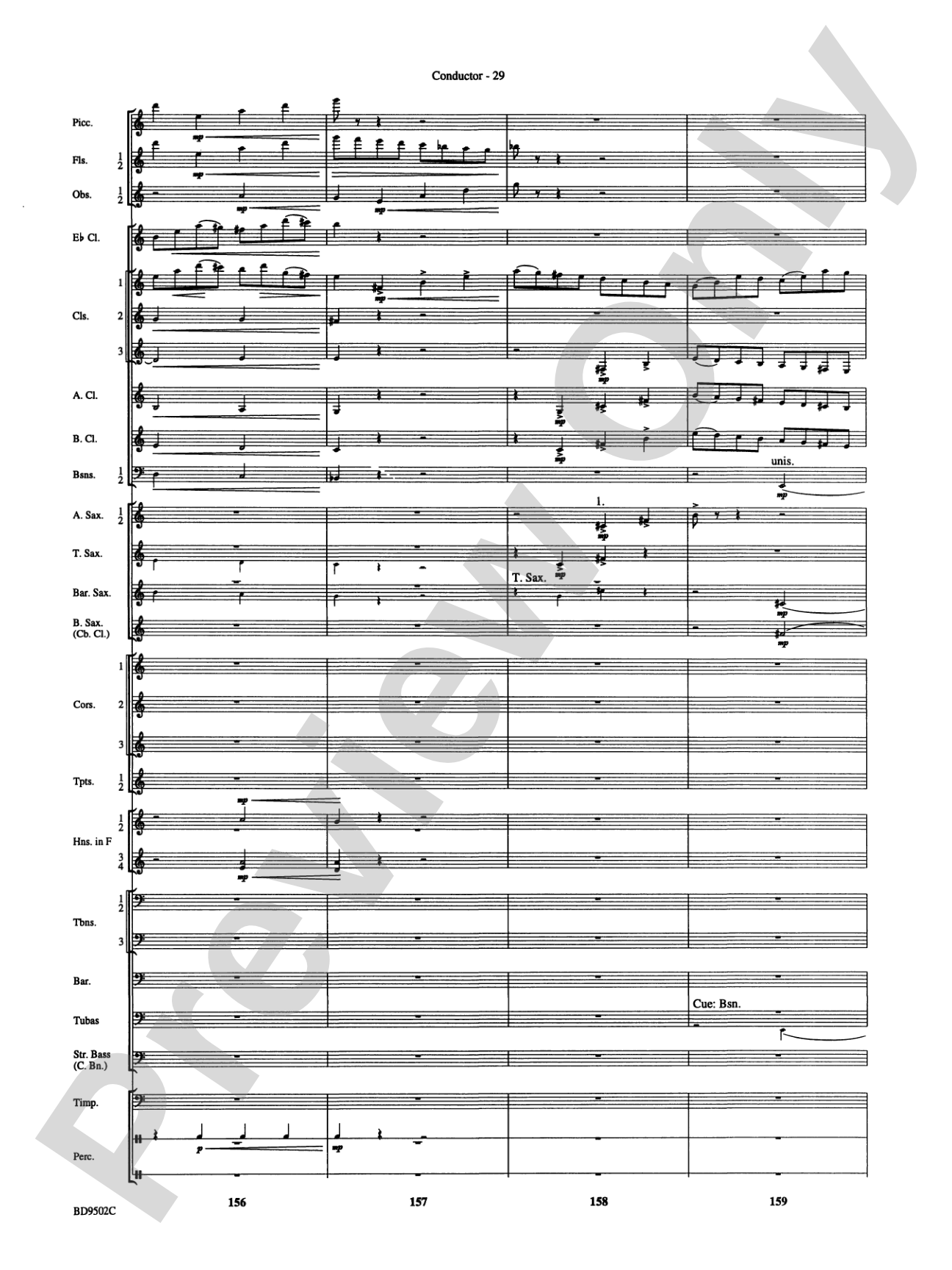 Symphony No. 3 for Band: Score