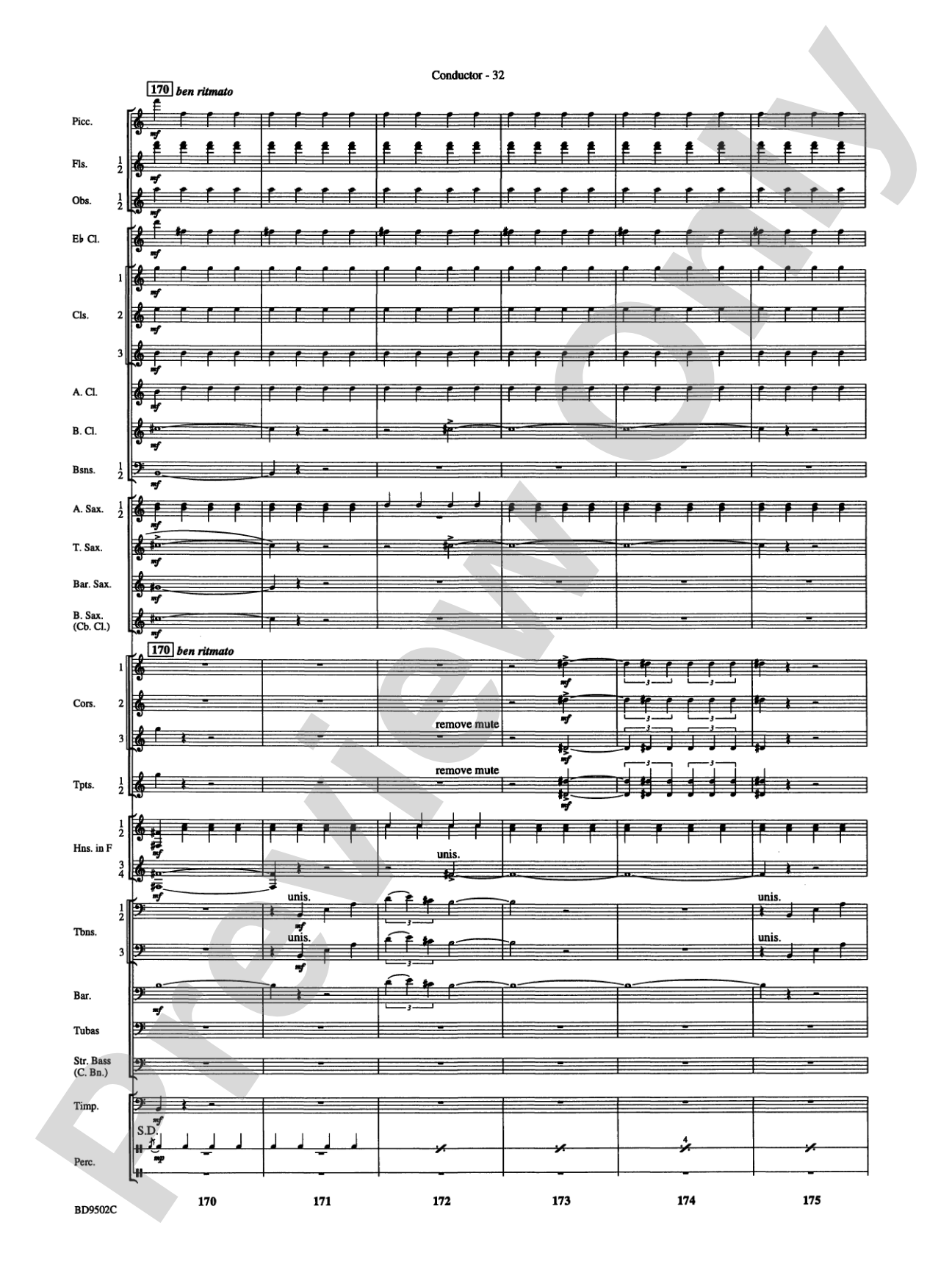 Symphony No. 3 for Band: Score