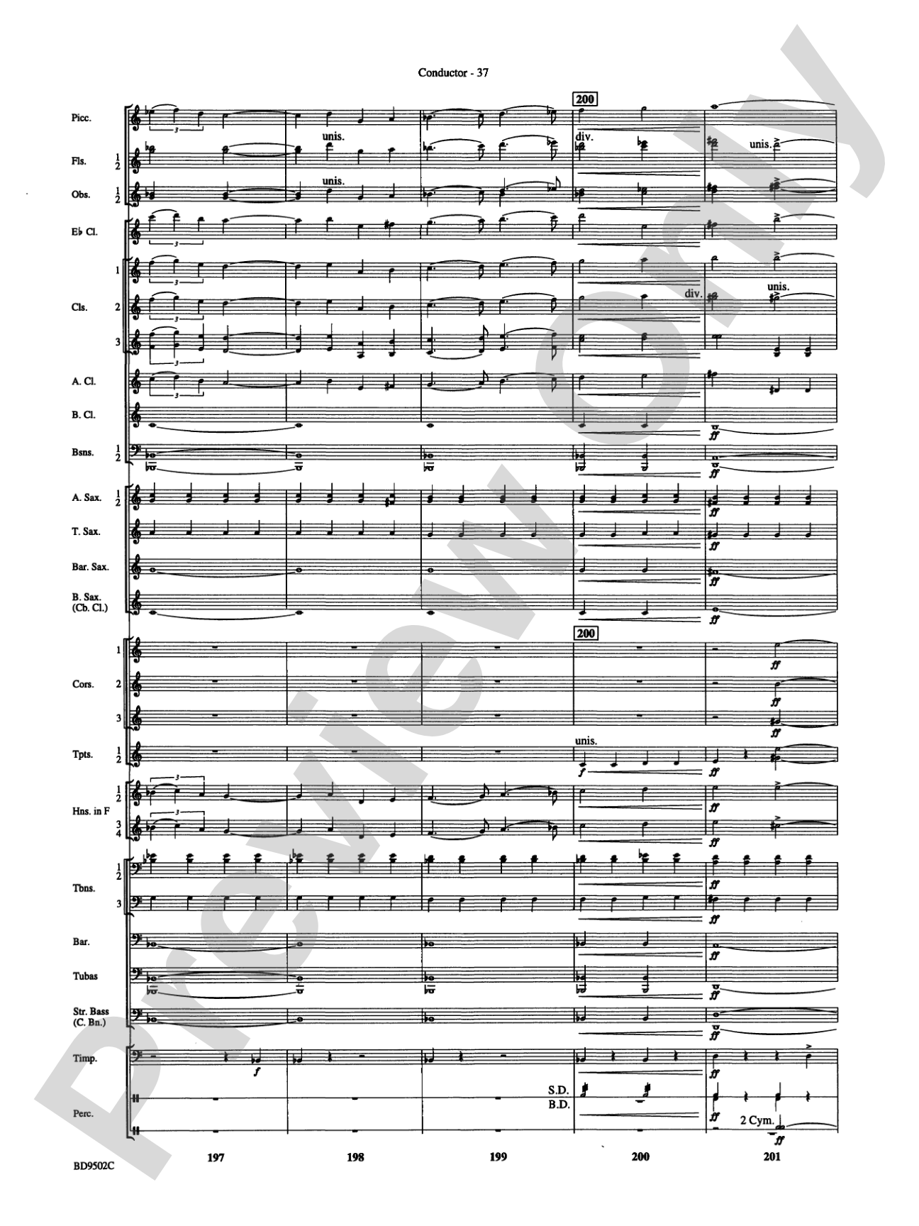 Symphony No. 3 for Band: Score
