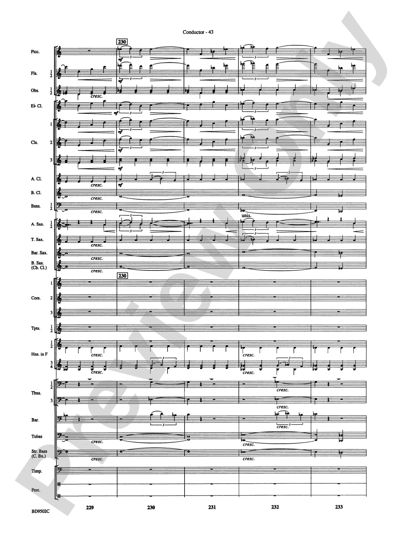 Symphony No. 3 for Band: Score