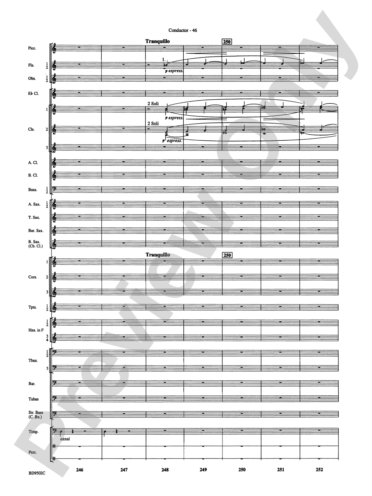 Symphony No. 3 for Band: Score