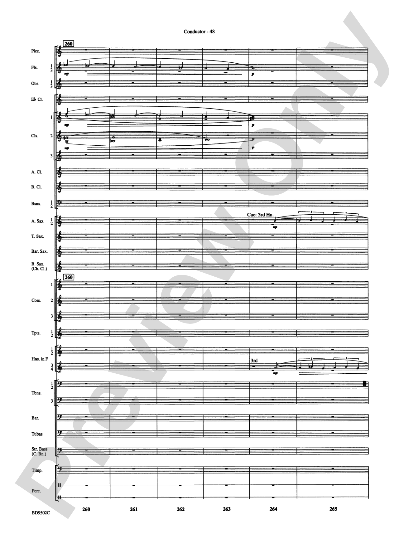 Symphony No. 3 for Band: Score