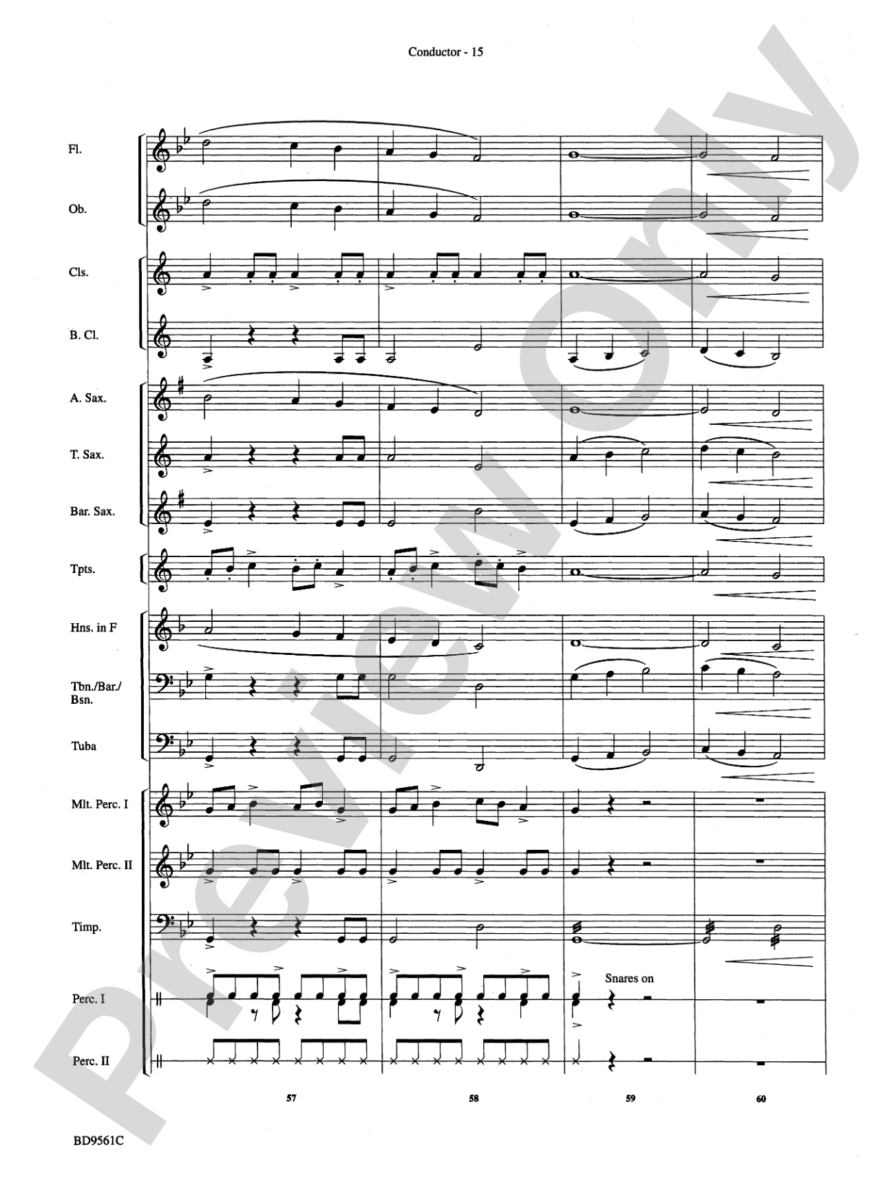 The Tempest: Concert Band Conductor Score & Parts