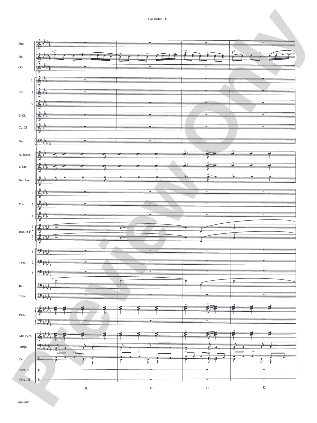 The Inferno: Concert Band Conductor Score & Parts