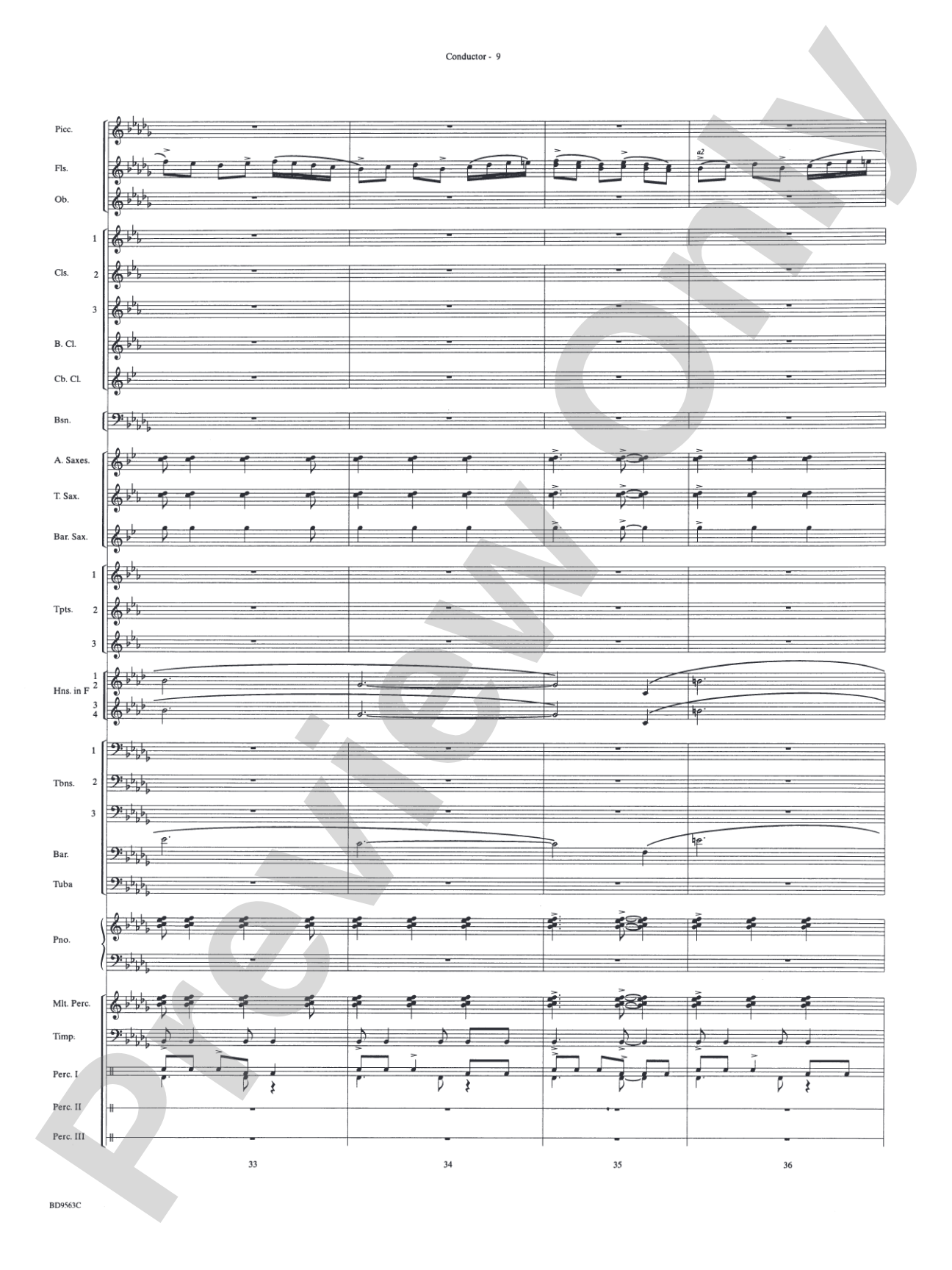 The Inferno: Concert Band Conductor Score & Parts