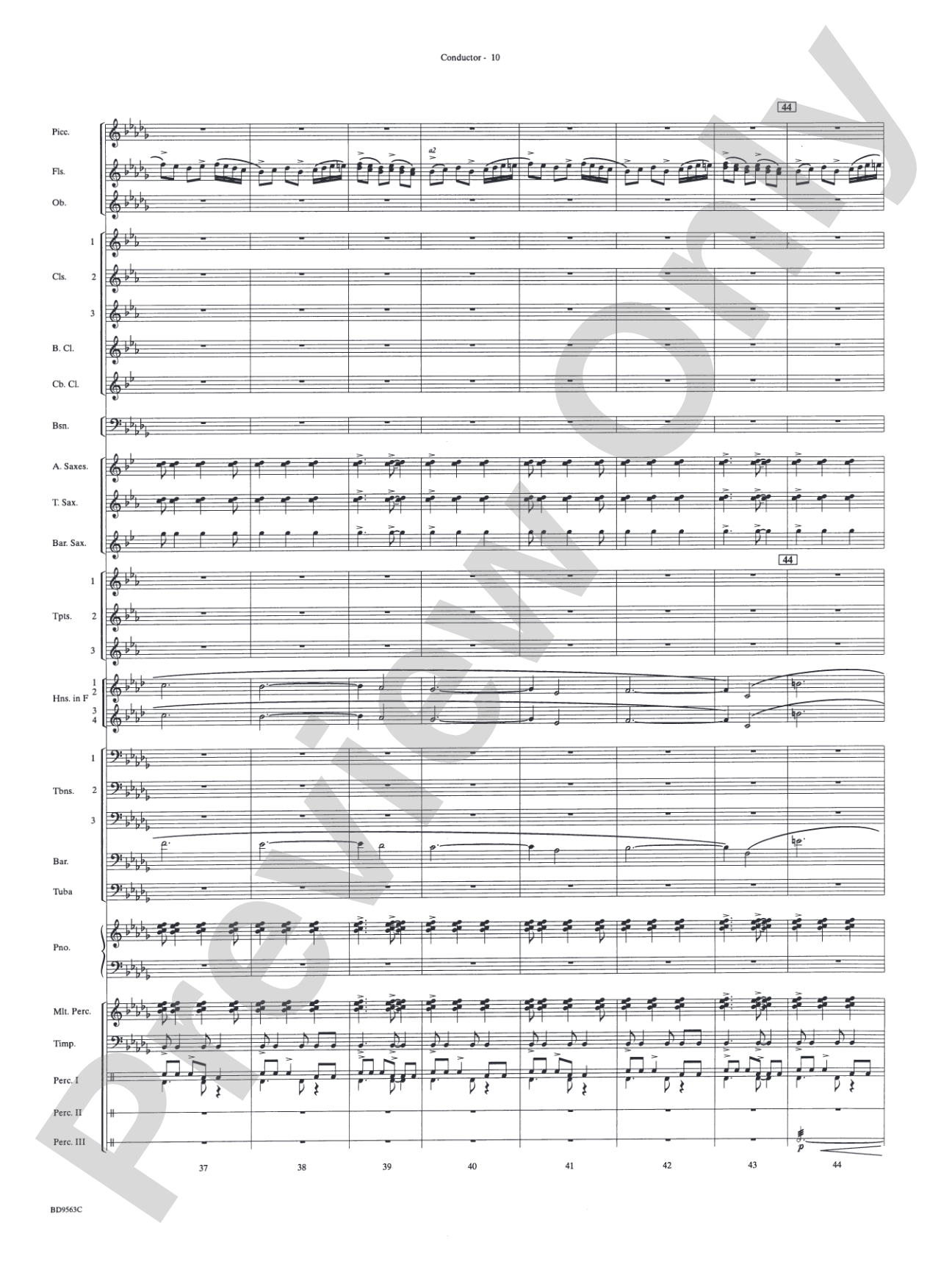 The Inferno: Concert Band Conductor Score & Parts