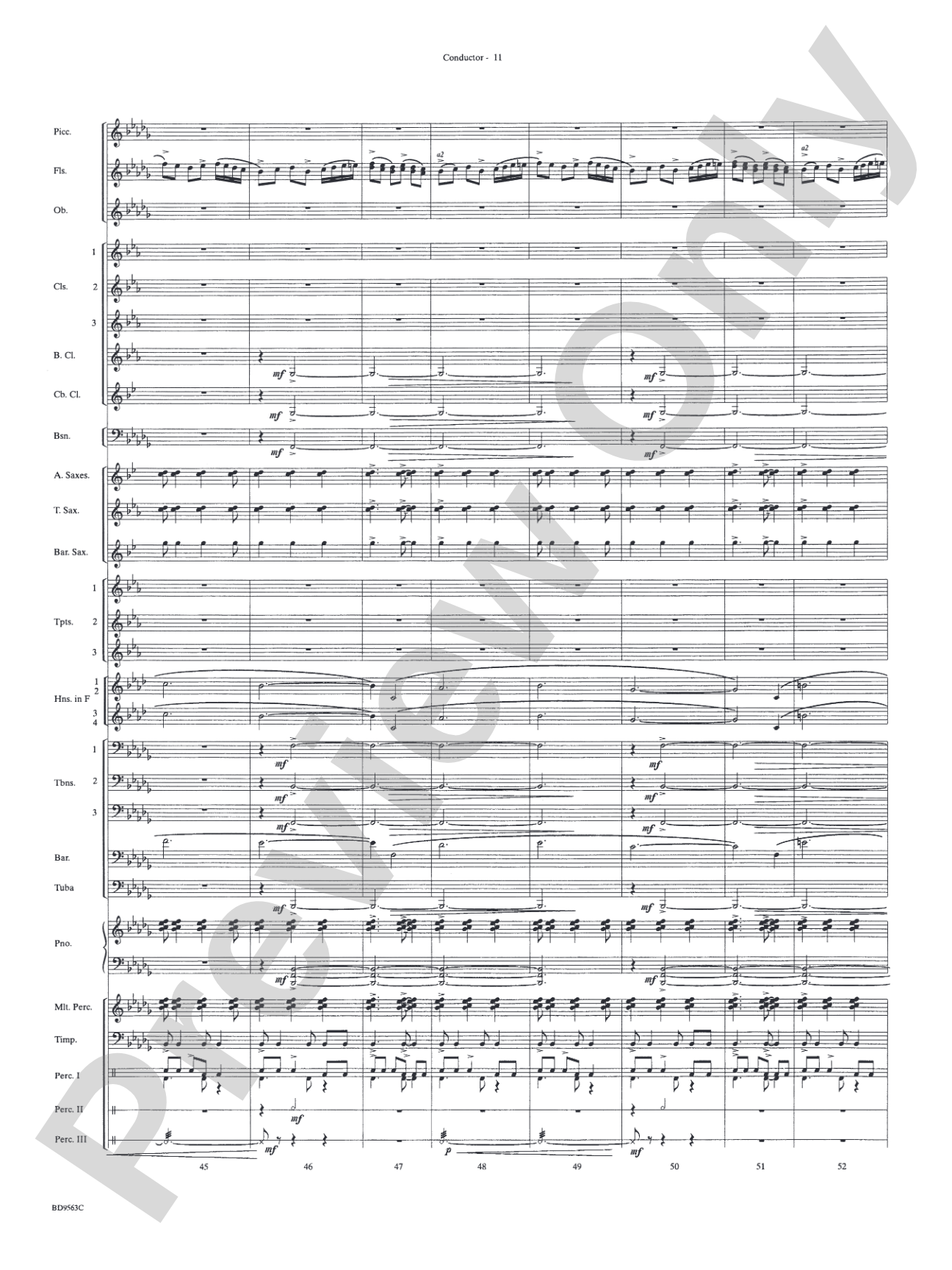 The Inferno: Concert Band Conductor Score & Parts