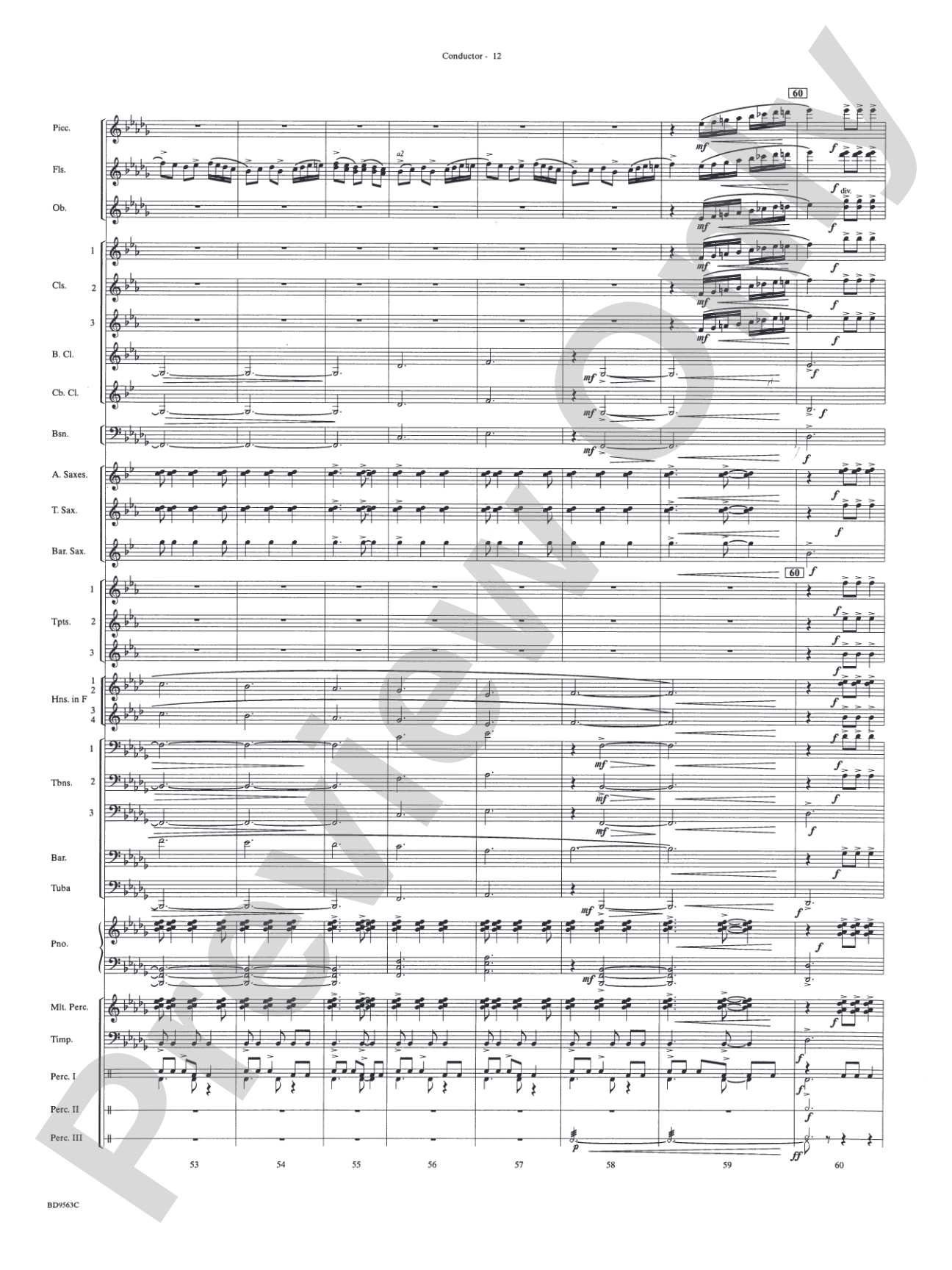 The Inferno: Concert Band Conductor Score & Parts