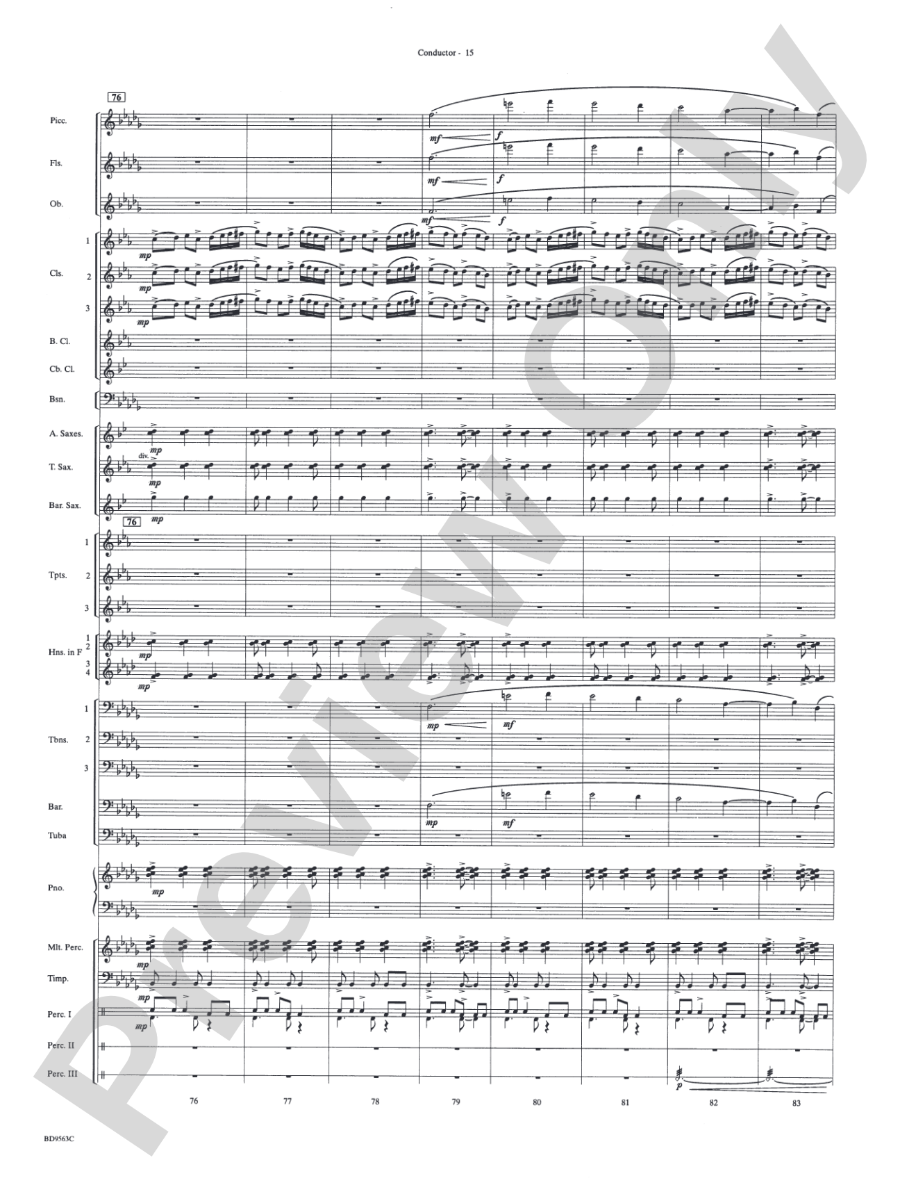 The Inferno: Concert Band Conductor Score & Parts