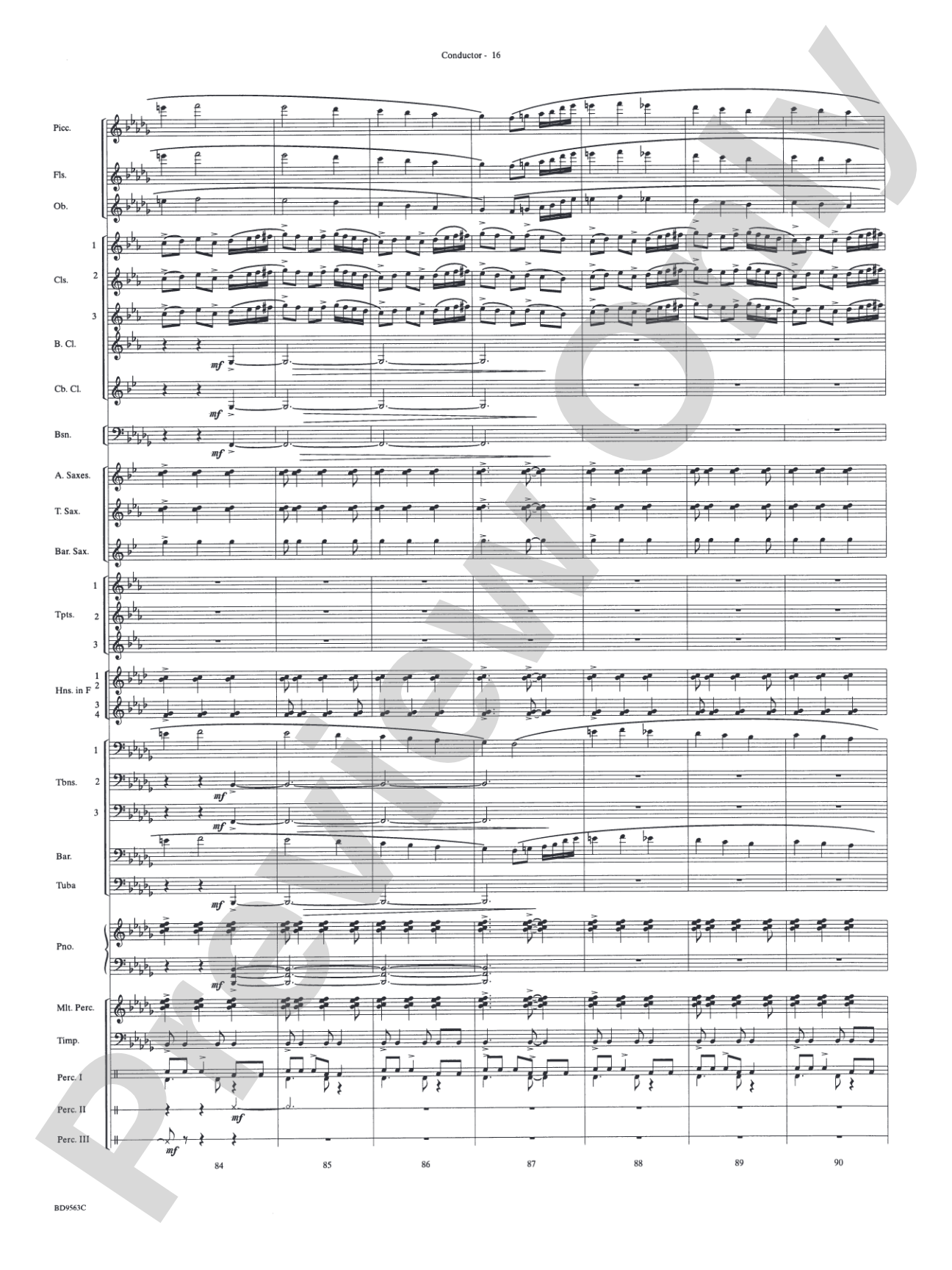The Inferno: Concert Band Conductor Score & Parts