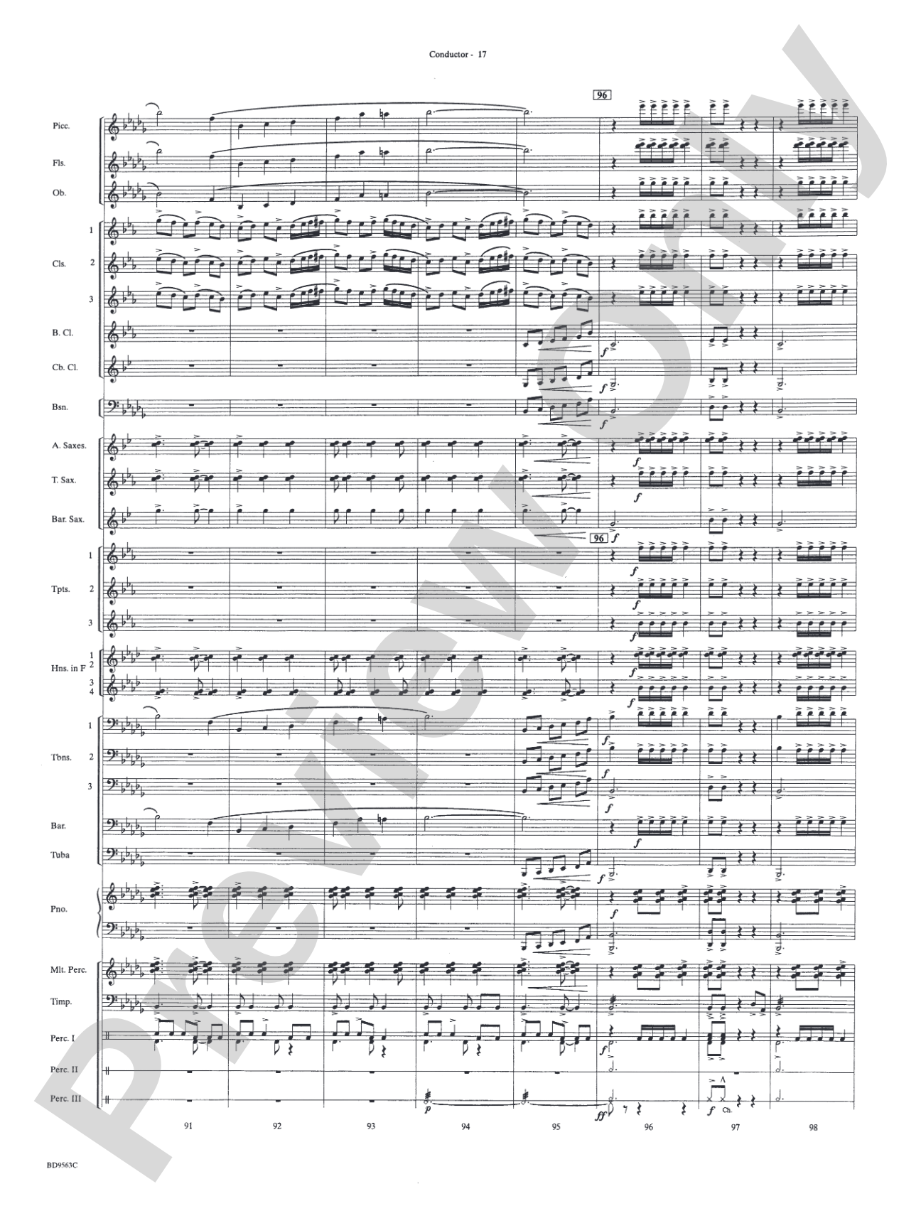 The Inferno: Concert Band Conductor Score & Parts