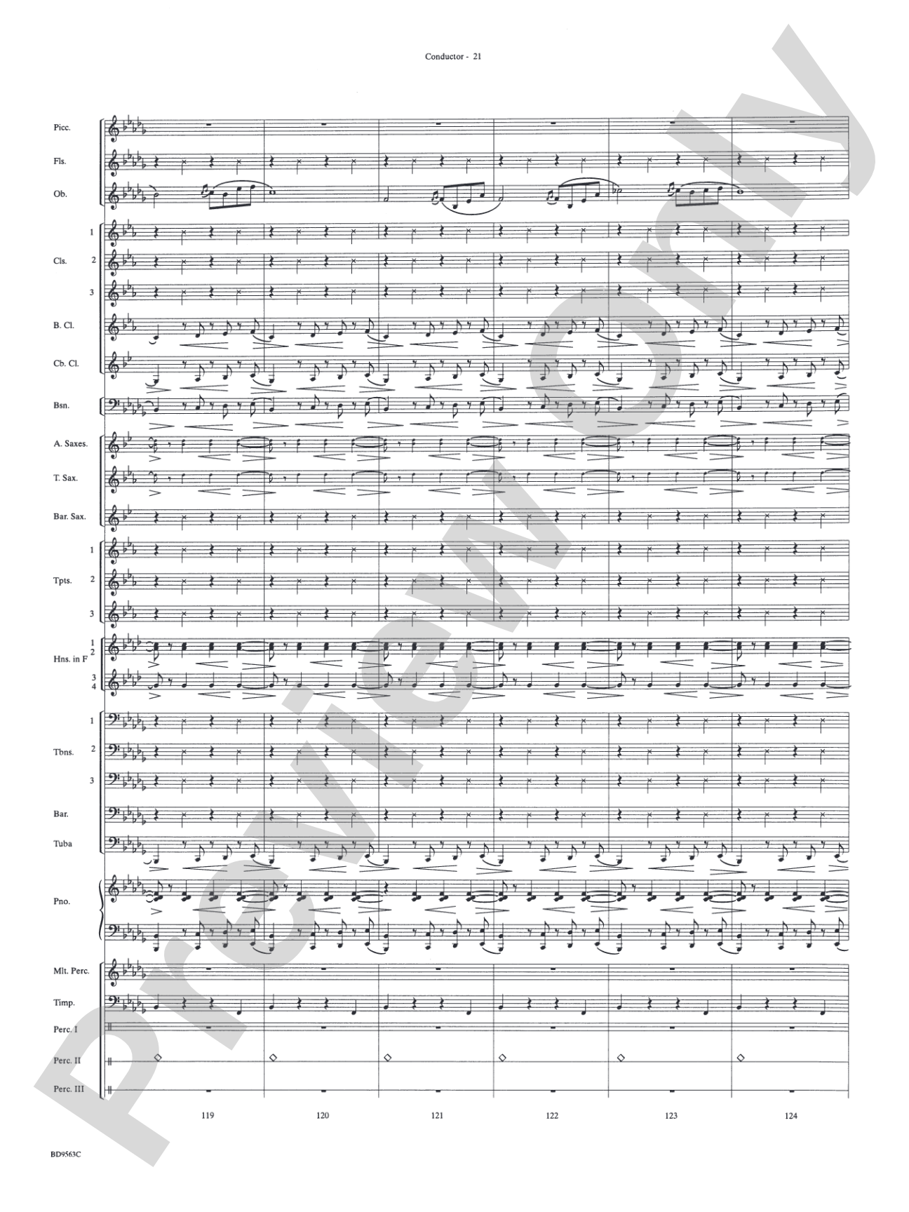 The Inferno: Concert Band Conductor Score & Parts