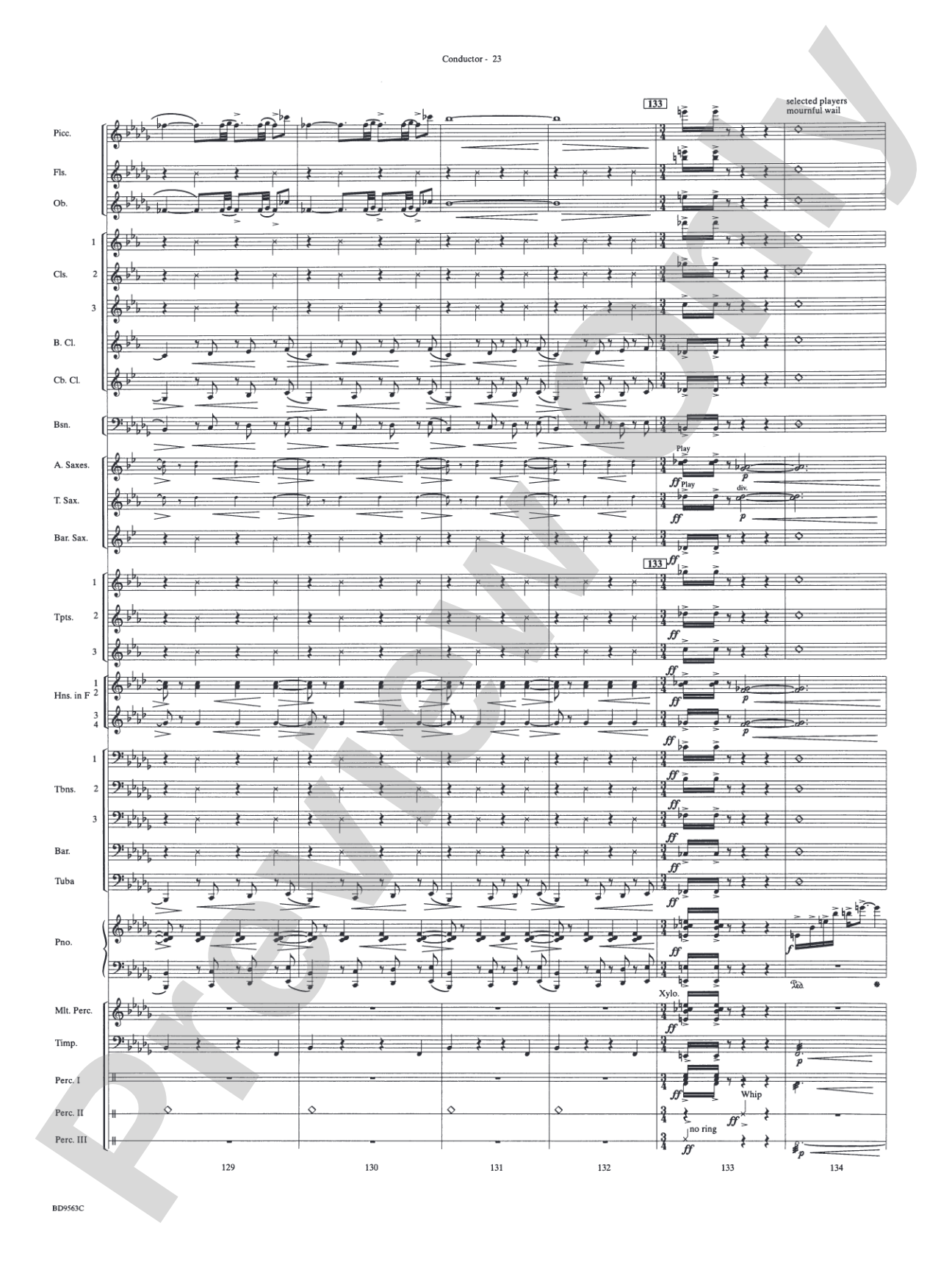The Inferno: Concert Band Conductor Score & Parts