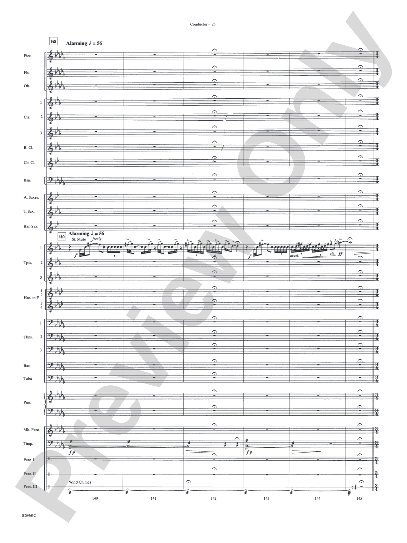 The Inferno: Concert Band Conductor Score & Parts