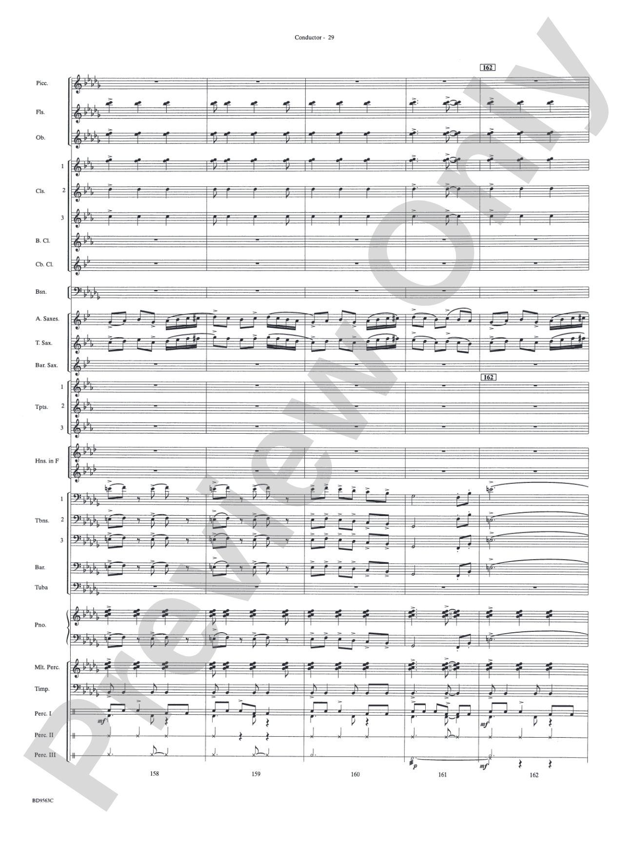 The Inferno: Concert Band Conductor Score & Parts