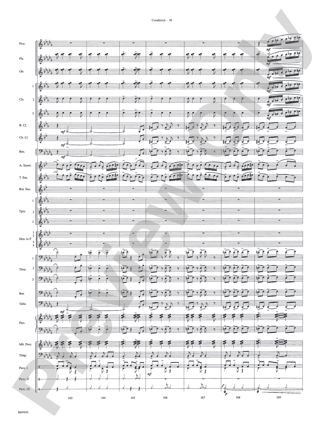 The Inferno: Concert Band Conductor Score & Parts