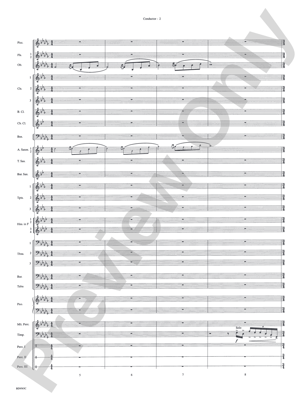 The Inferno: Concert Band Conductor Score & Parts