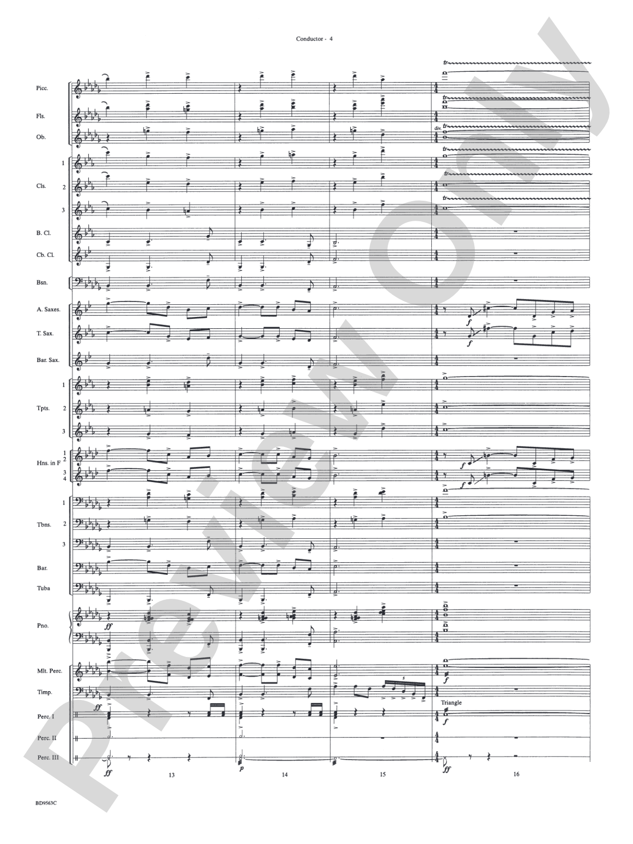 The Inferno: Concert Band Conductor Score & Parts