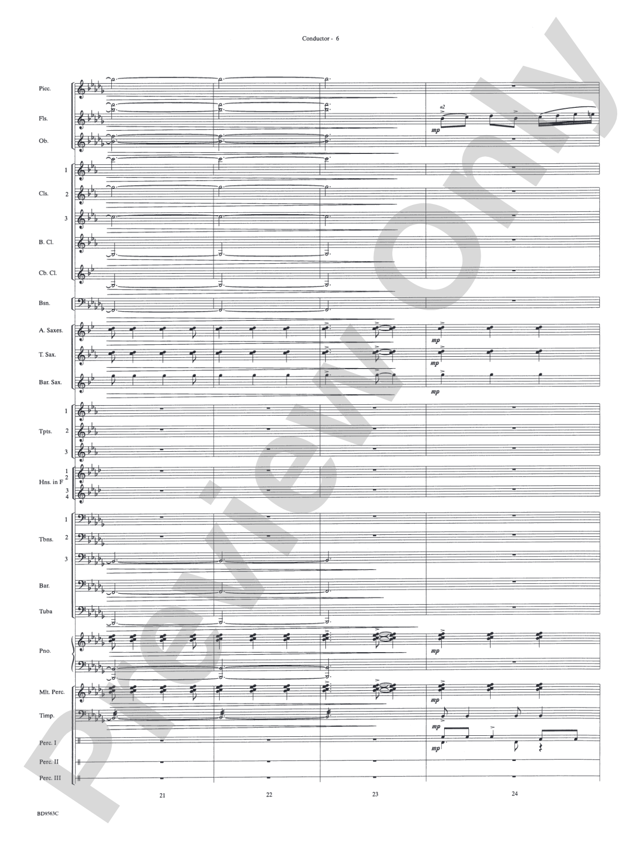 The Inferno: Concert Band Conductor Score & Parts