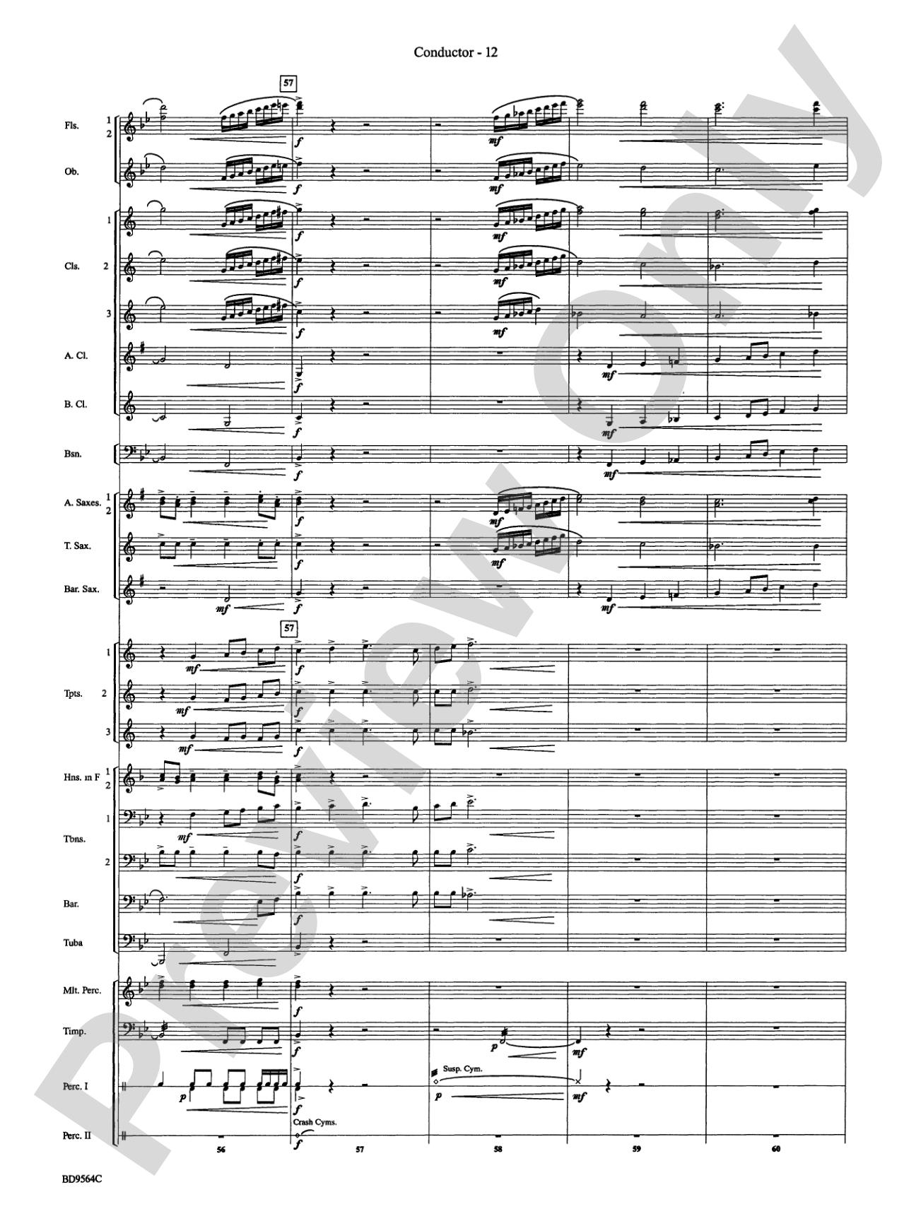 Where the Black Hawk Soars: Concert Band Conductor Score & Parts