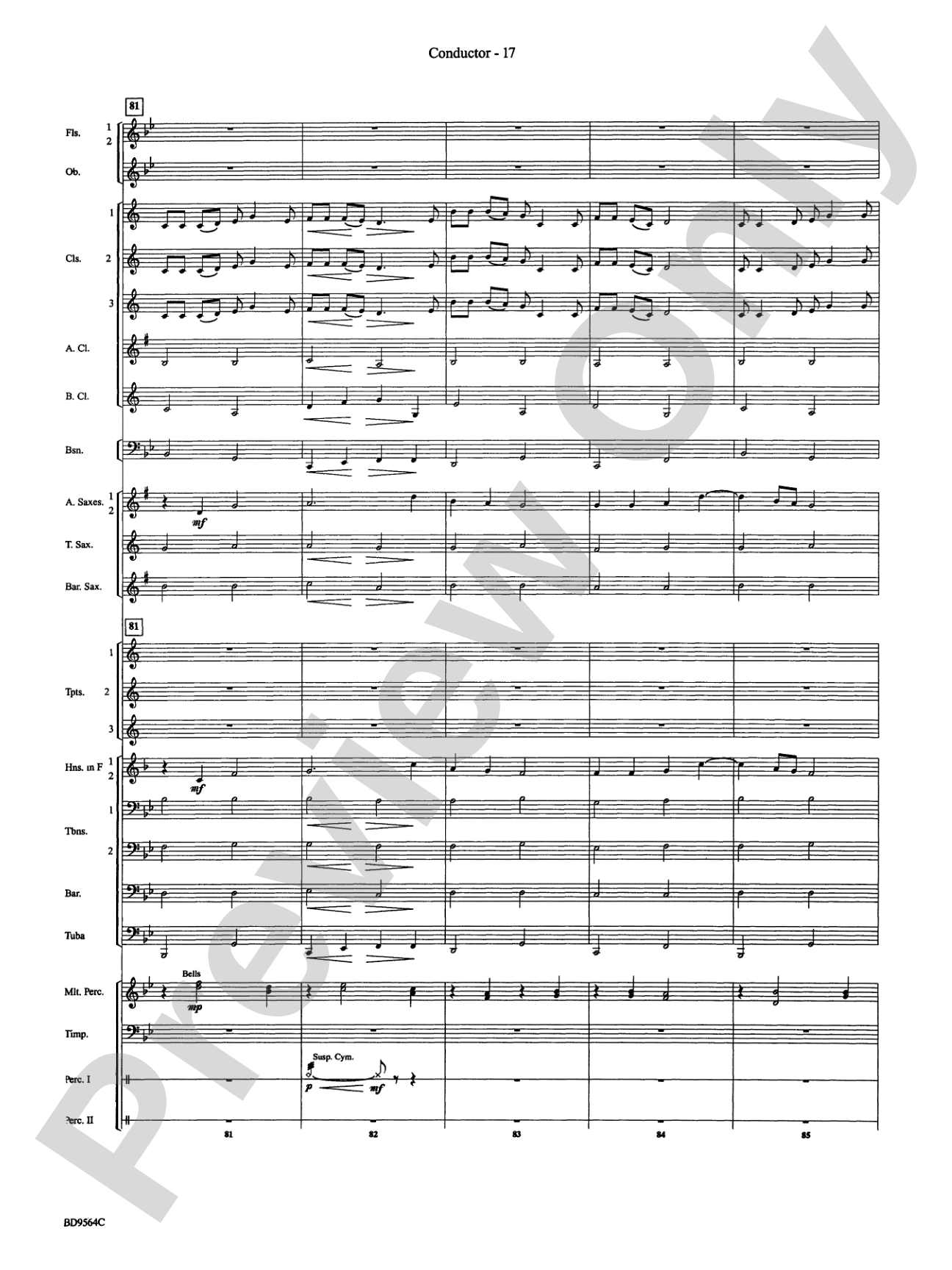 Where the Black Hawk Soars: Concert Band Conductor Score & Parts