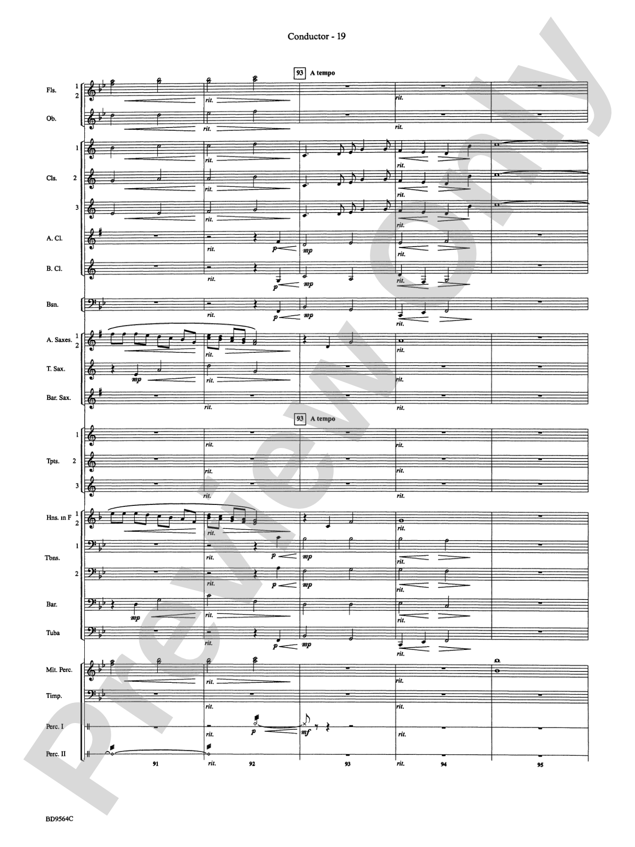 Where the Black Hawk Soars: Concert Band Conductor Score & Parts