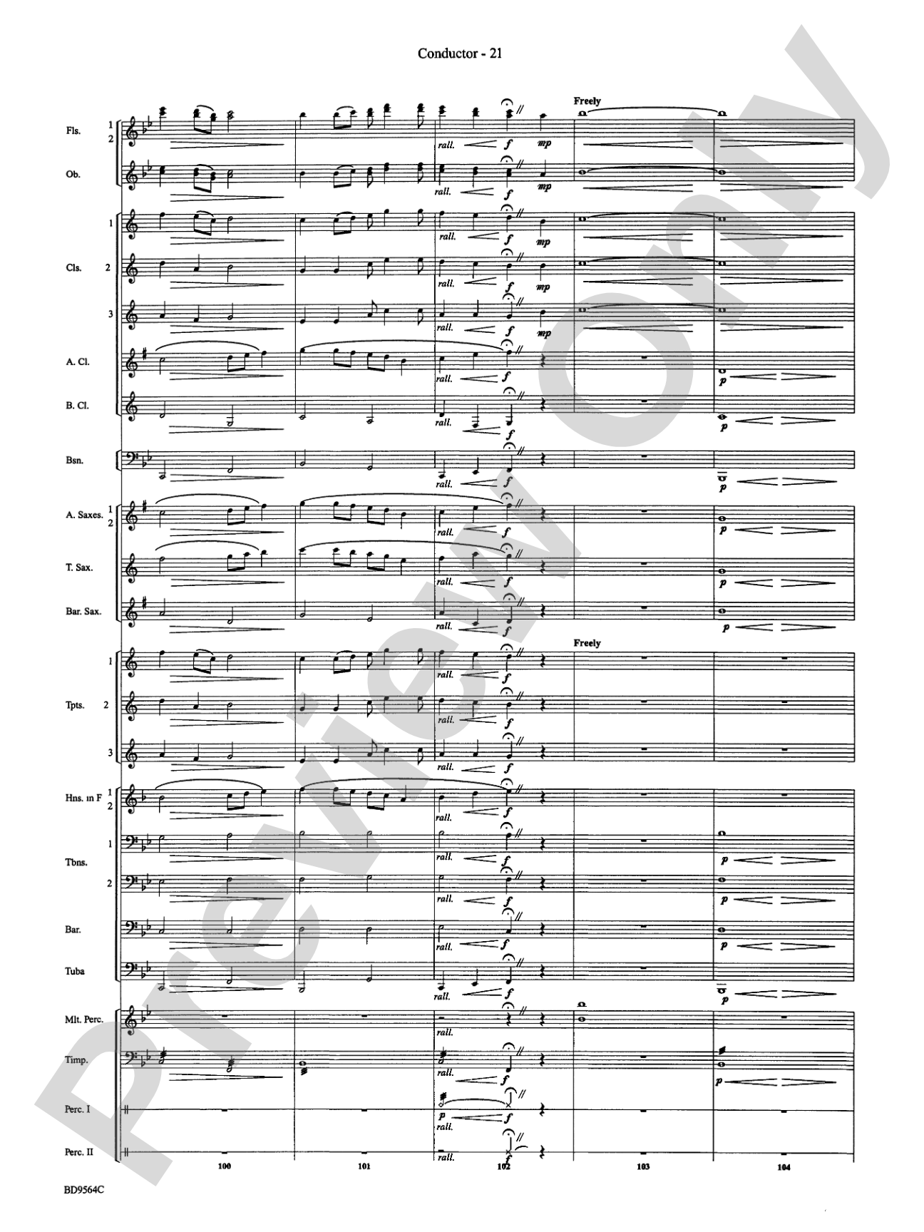 Where the Black Hawk Soars: Concert Band Conductor Score & Parts