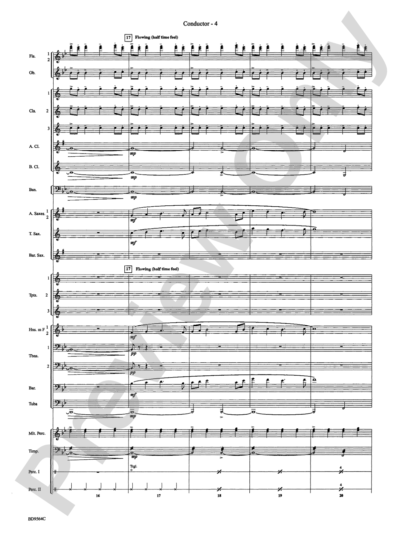 Where the Black Hawk Soars: Concert Band Conductor Score & Parts