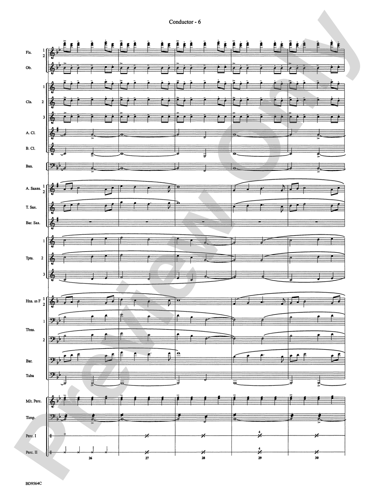 Where the Black Hawk Soars: Concert Band Conductor Score & Parts