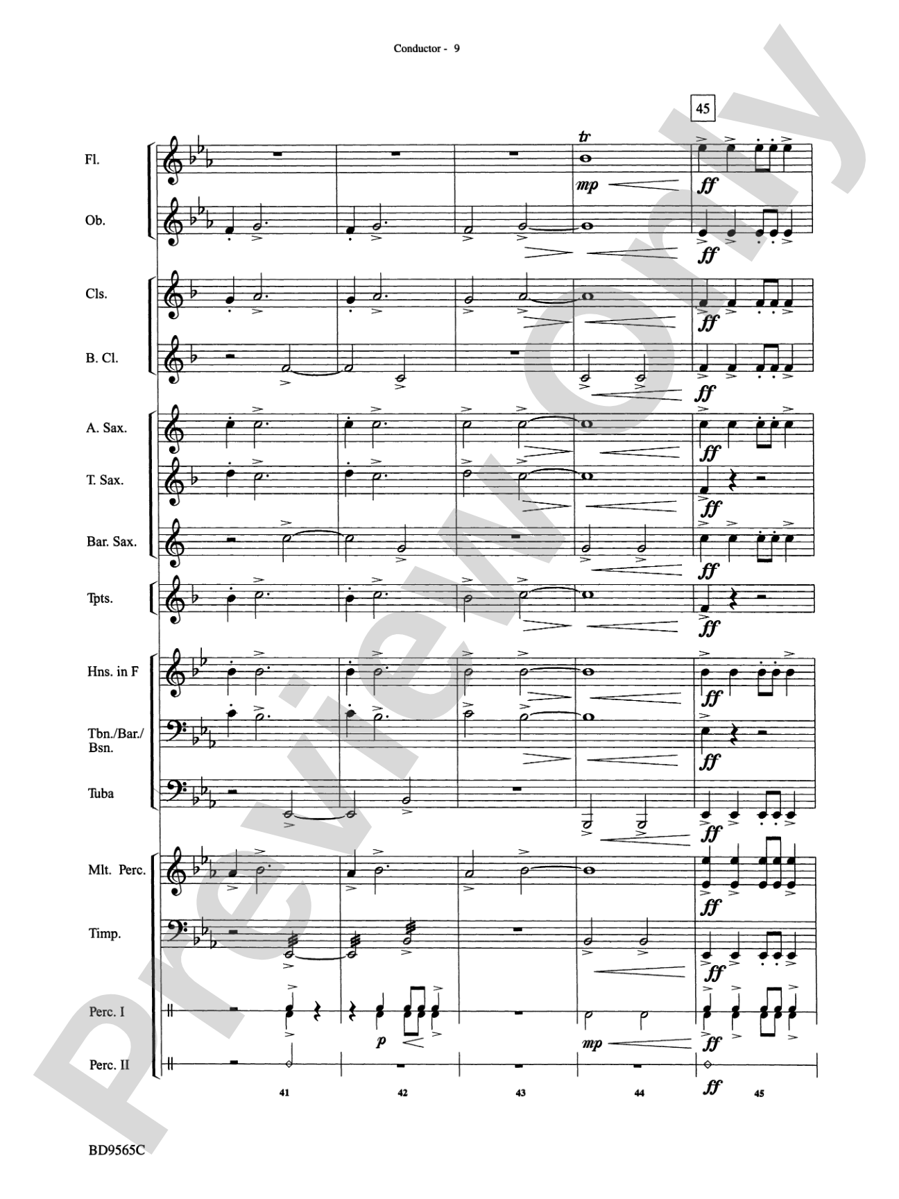 Liturgical Fanfare: Concert Band Conductor Score & Parts