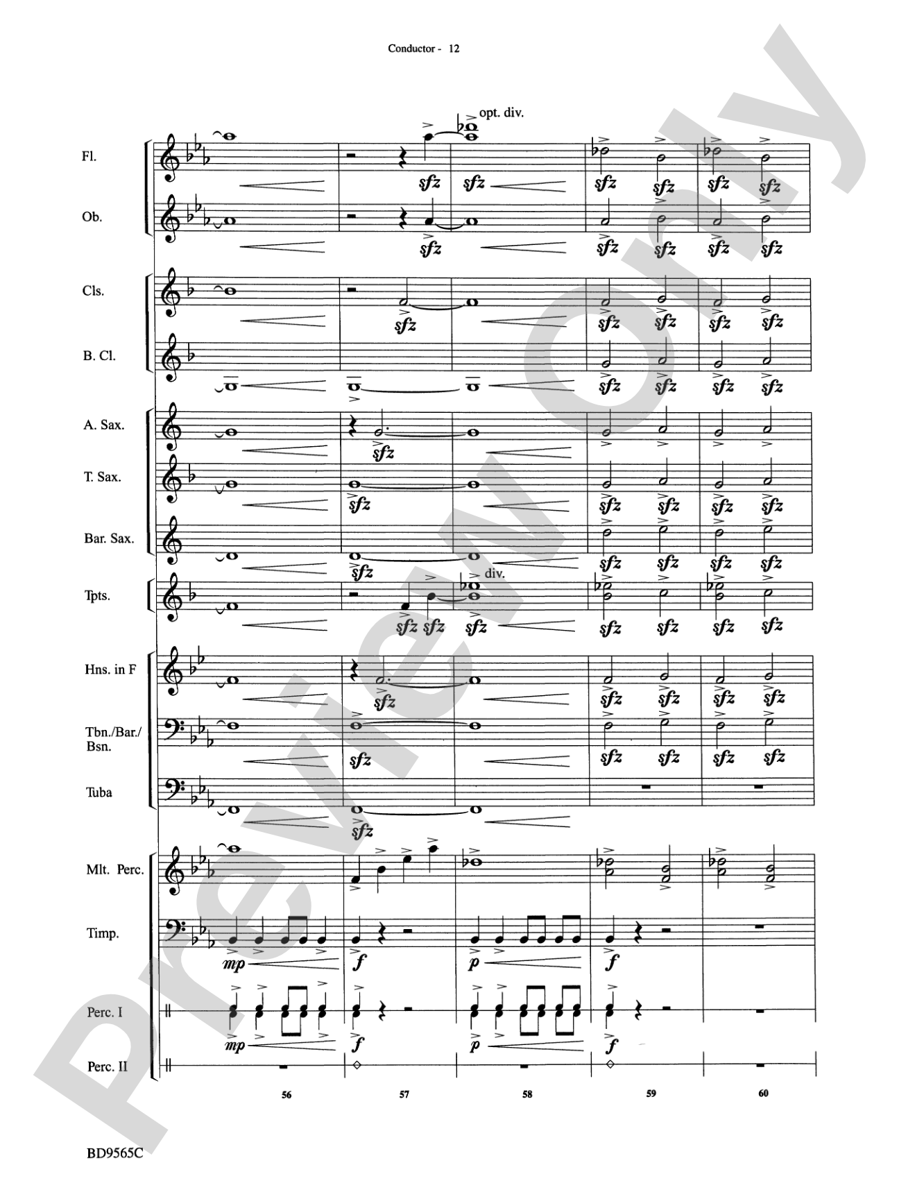 Liturgical Fanfare: Concert Band Conductor Score & Parts