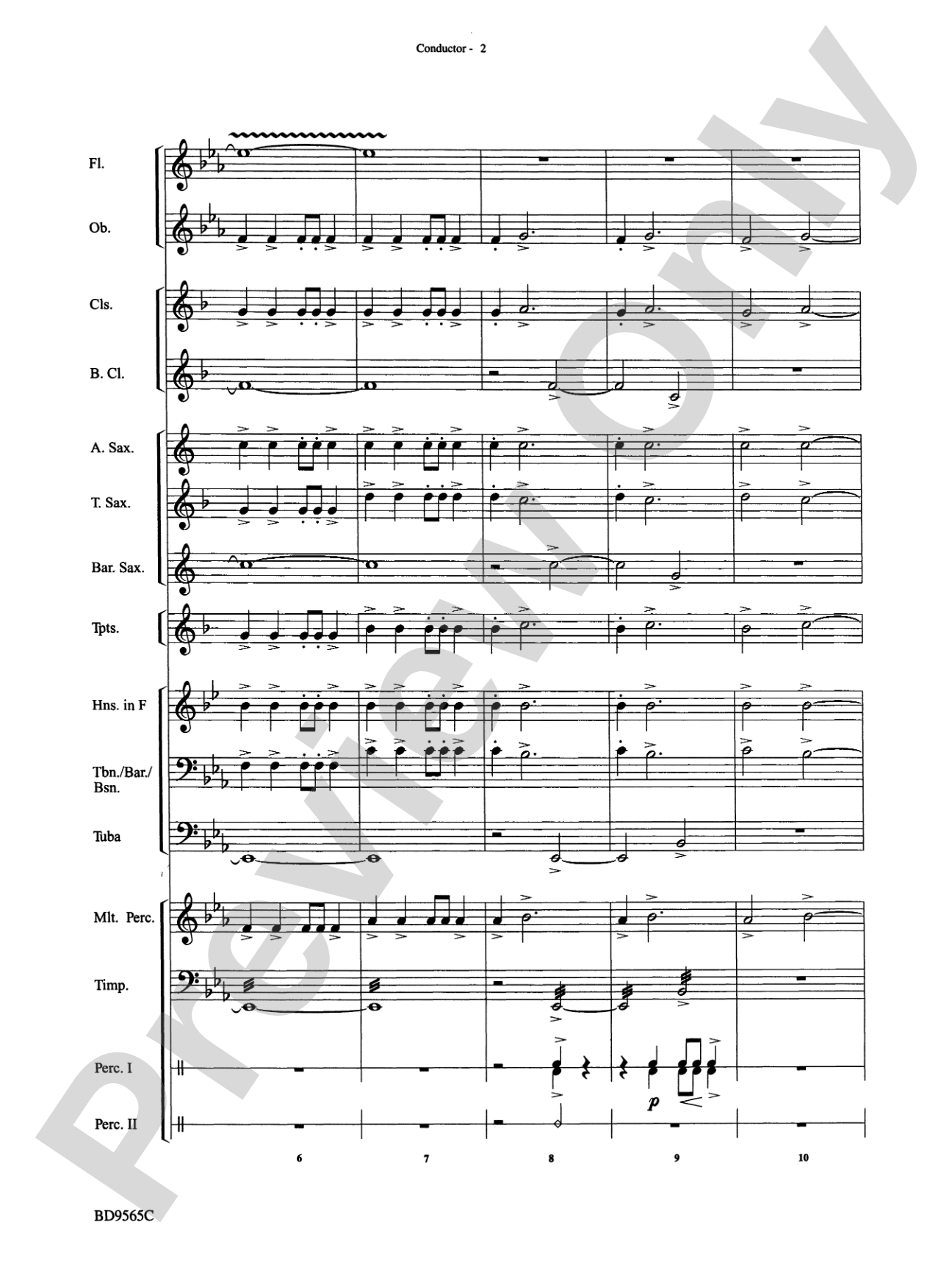 Liturgical Fanfare: Concert Band Conductor Score & Parts