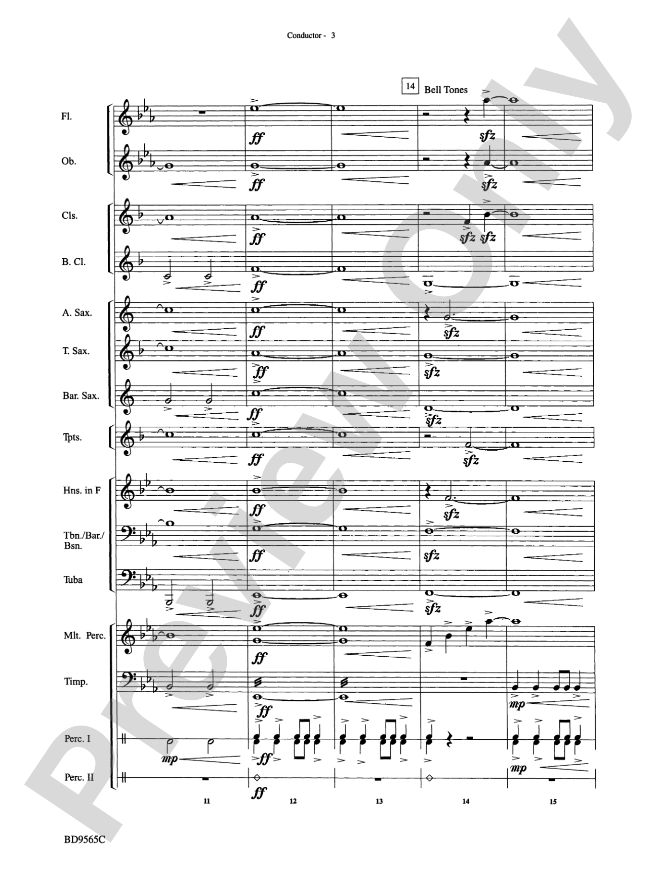 Liturgical Fanfare: Concert Band Conductor Score & Parts