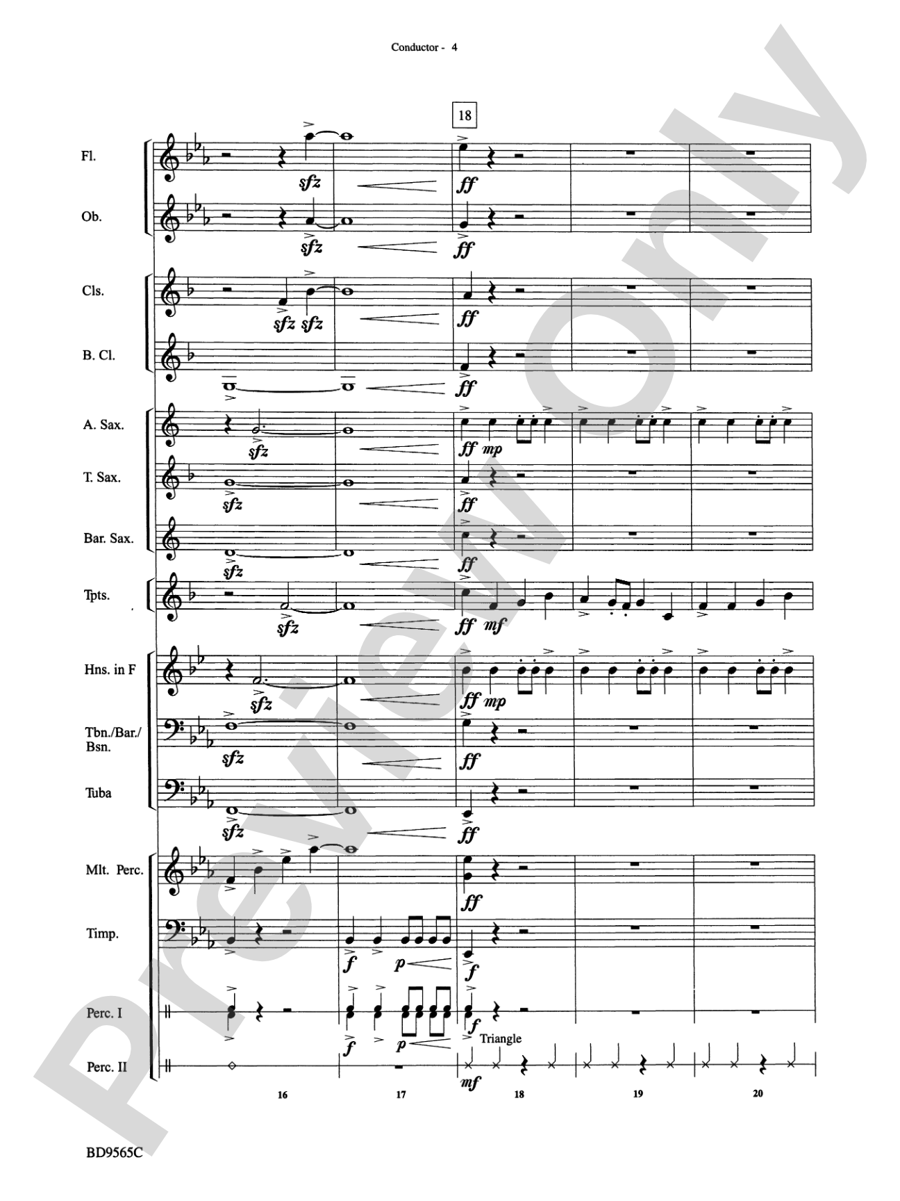 Liturgical Fanfare: Concert Band Conductor Score & Parts