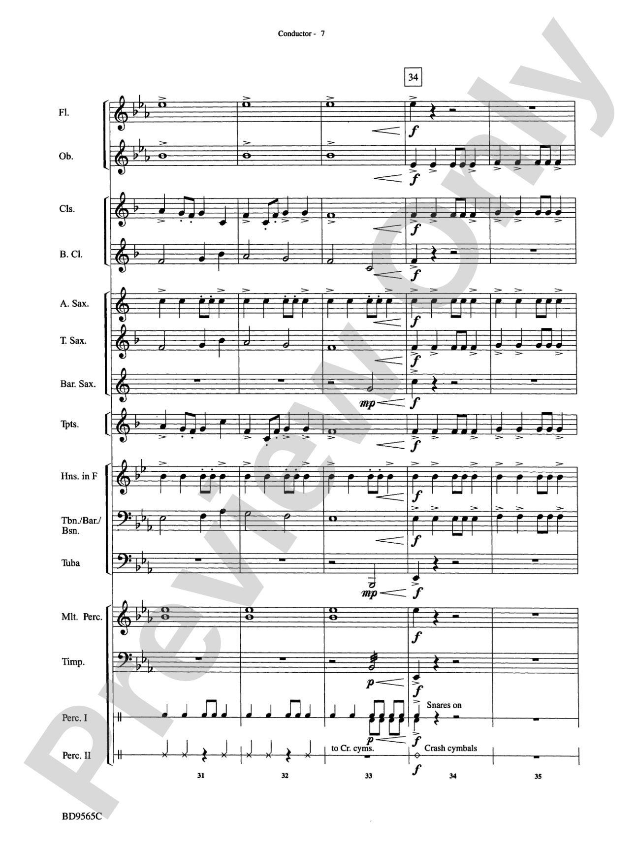 Liturgical Fanfare: Concert Band Conductor Score & Parts