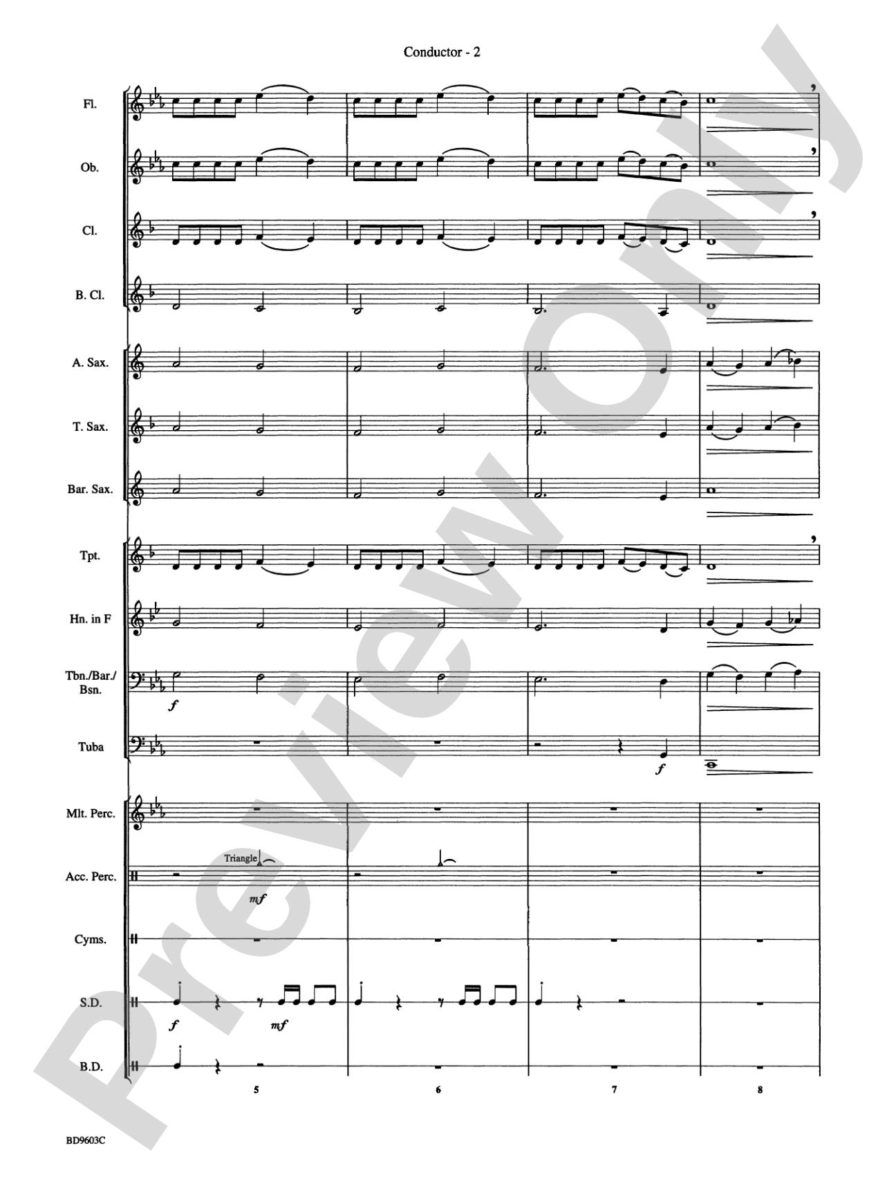Statements: Concert Band Conductor Score & Parts