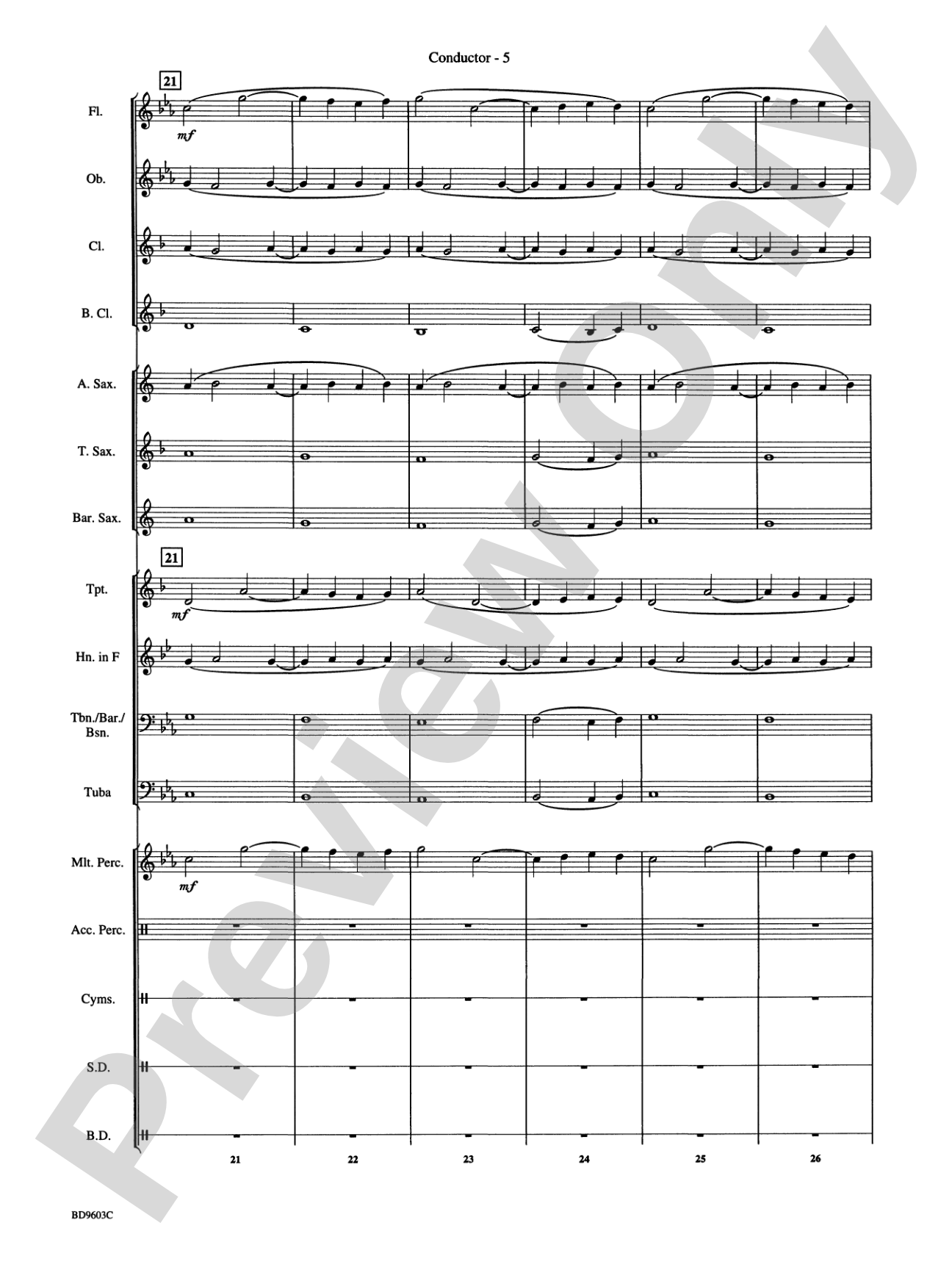 Statements: Concert Band Conductor Score & Parts