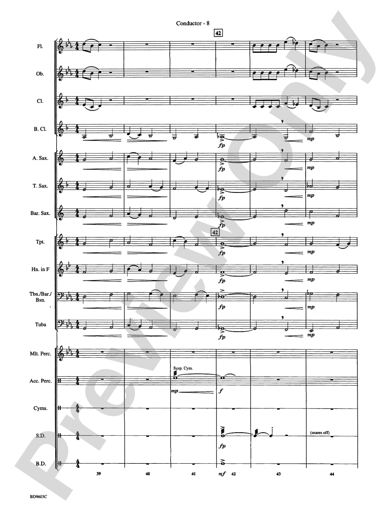 Statements: Concert Band Conductor Score & Parts