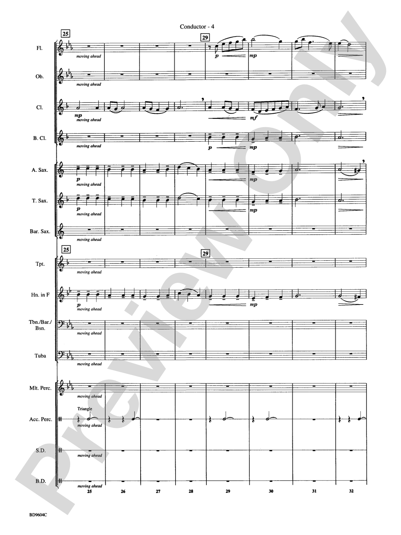 Canticle: Concert Band Conductor Score & Parts