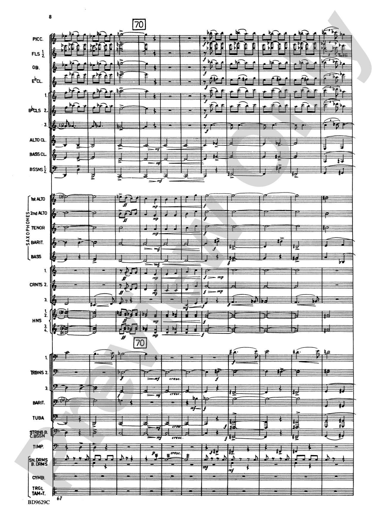Fantasia for Band: Concert Band Conductor Score & Parts