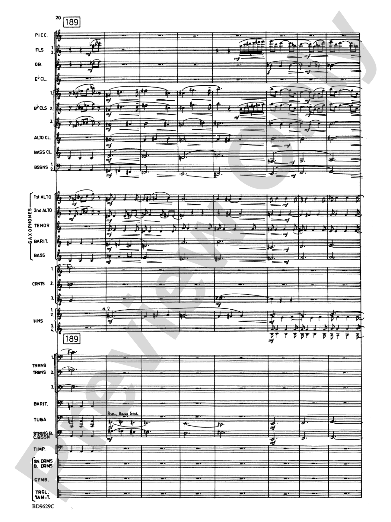 Fantasia for Band: Concert Band Conductor Score & Parts