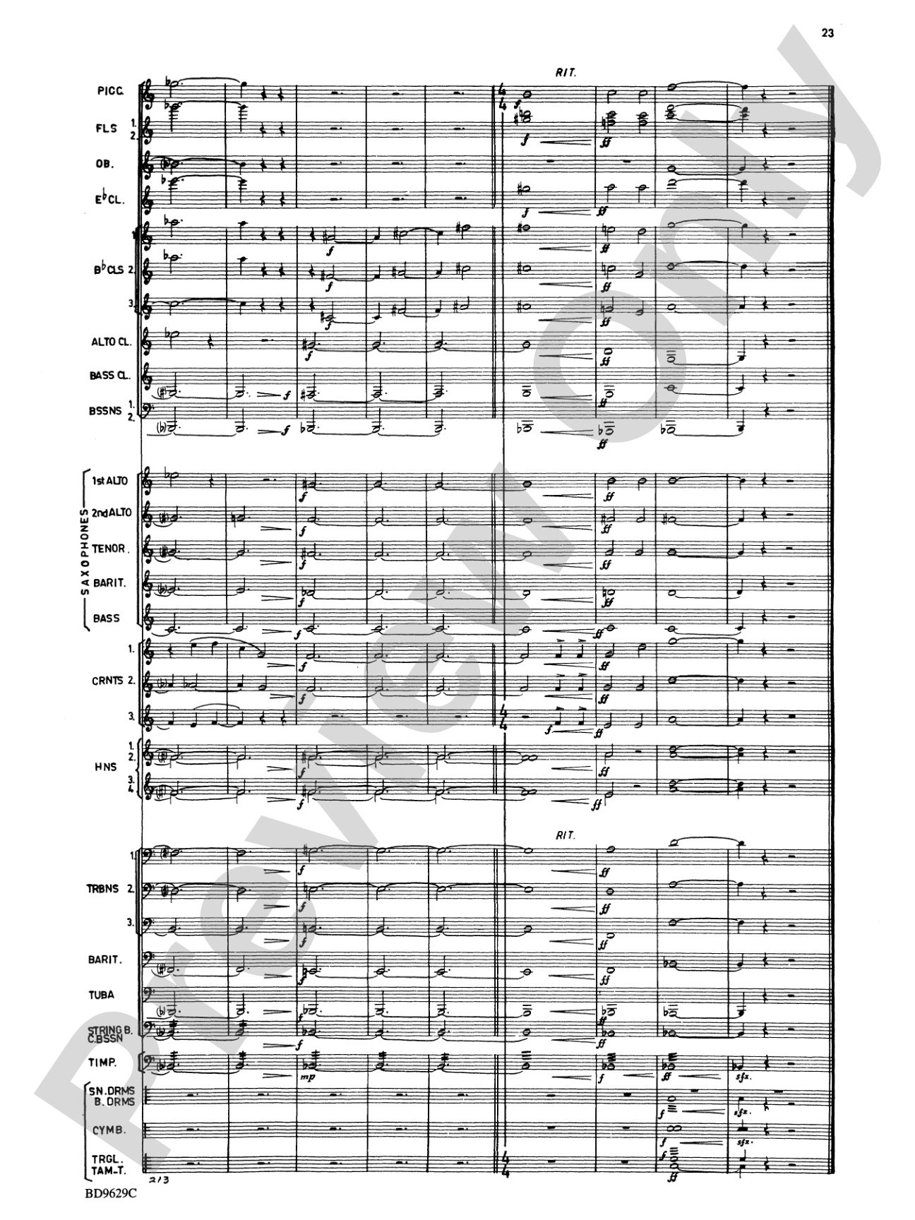 Fantasia for Band: Concert Band Conductor Score & Parts